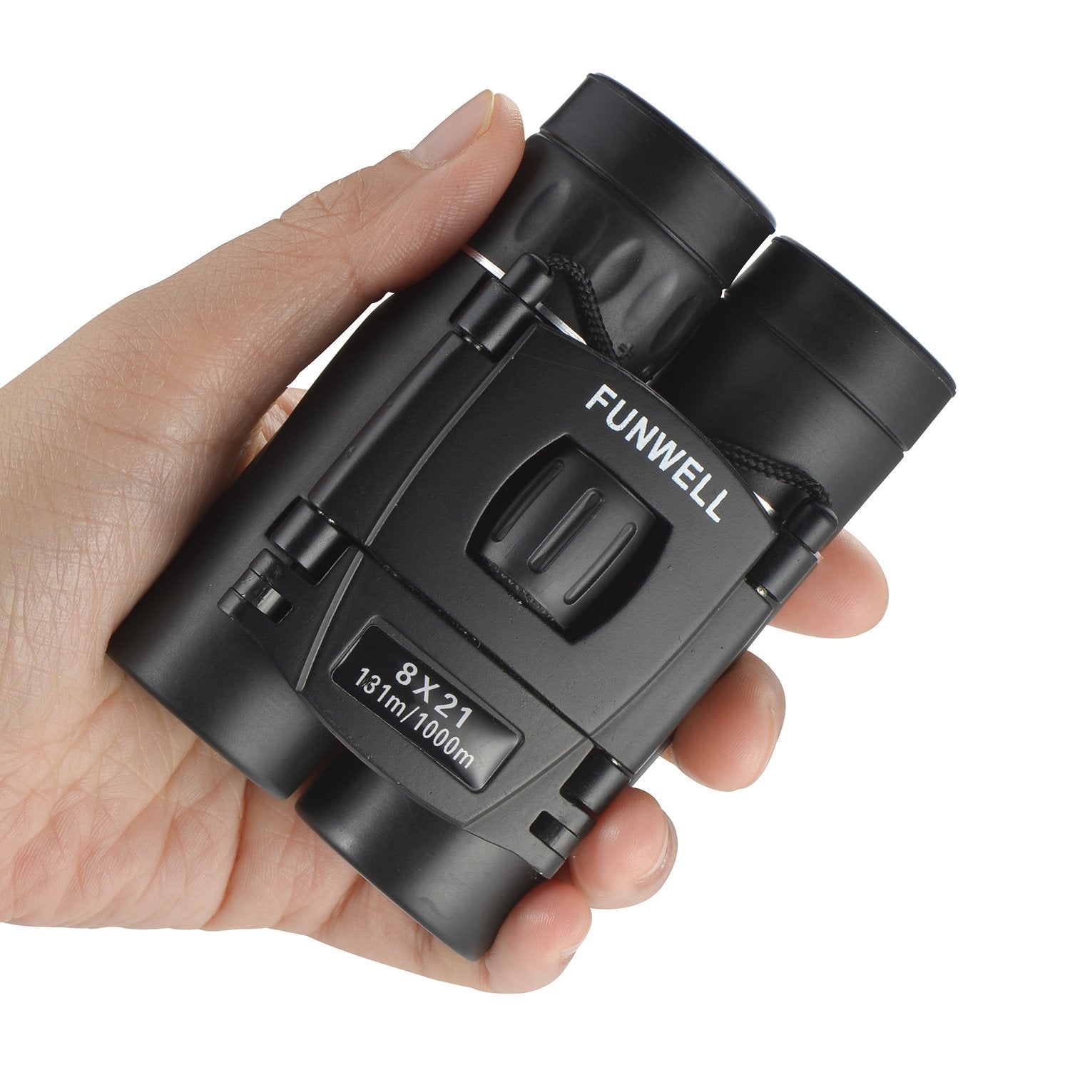 Funwell Mini Compact Lightweight 8X21 Small Binoculars For Concert Opera Sports Game Outdoors Hiking Travel Kids Bird Watching Christmas 