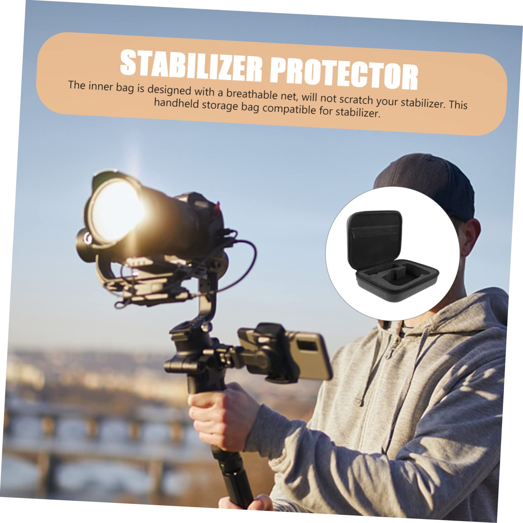 Feltechelectr Stabilizer Protector Action Bag Handheld Stabilizer Small Storage Bag Travel For Om4 Om4Se