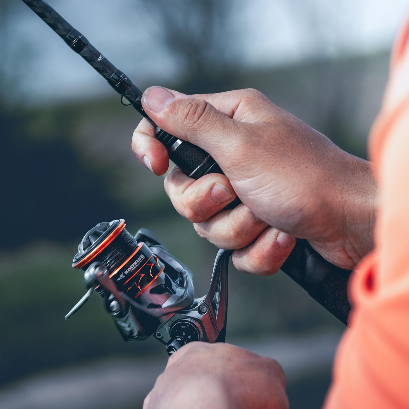 Kastking Kestrel Carbon Spinning And Ice Fishing Reel 1000 Sfs Carbon Body, Lightweight And Weighs 4.6 Oz, Full Carbon Fiber Frame, 10+1 Stainless-Steel Double Shielded Ball Bearings, 6.2:1 Gear Ratio