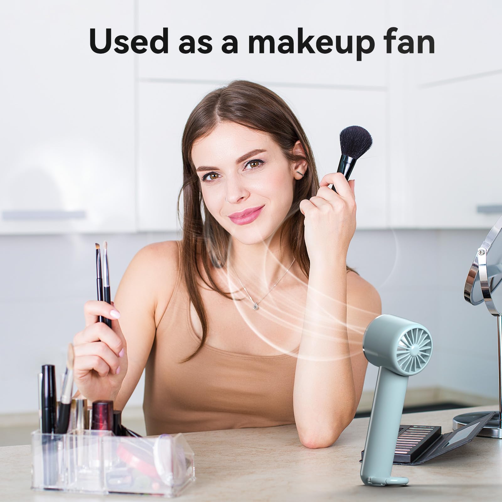 Handheld Cooling Fan, 5 Speeds Portable Air Conditioner Fans, Rechargeable Mini Fan With Usb