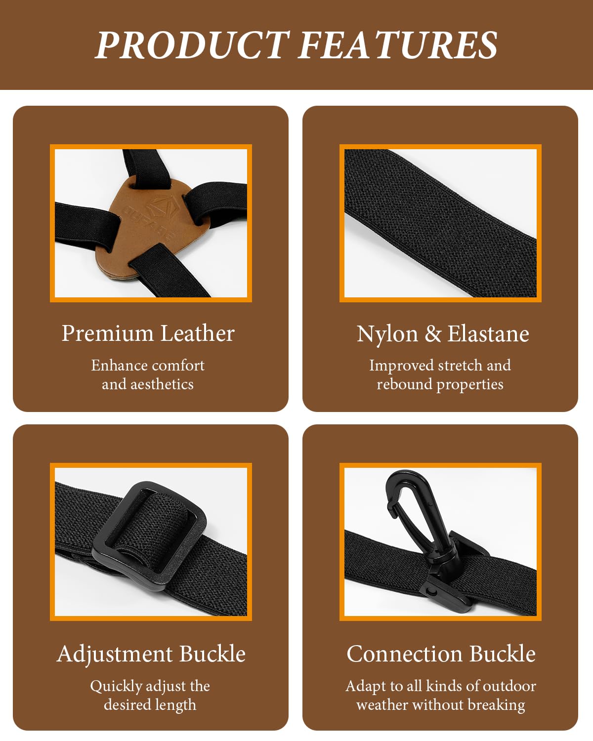 Oufabe Binocular Harness Strap, Binocular Harness For Birding, X-Shaped Decompression Binocular Strap,Cross Binocular Straps Harness, Fits For Carrying Binocular, Cameras, Rangefinders And More