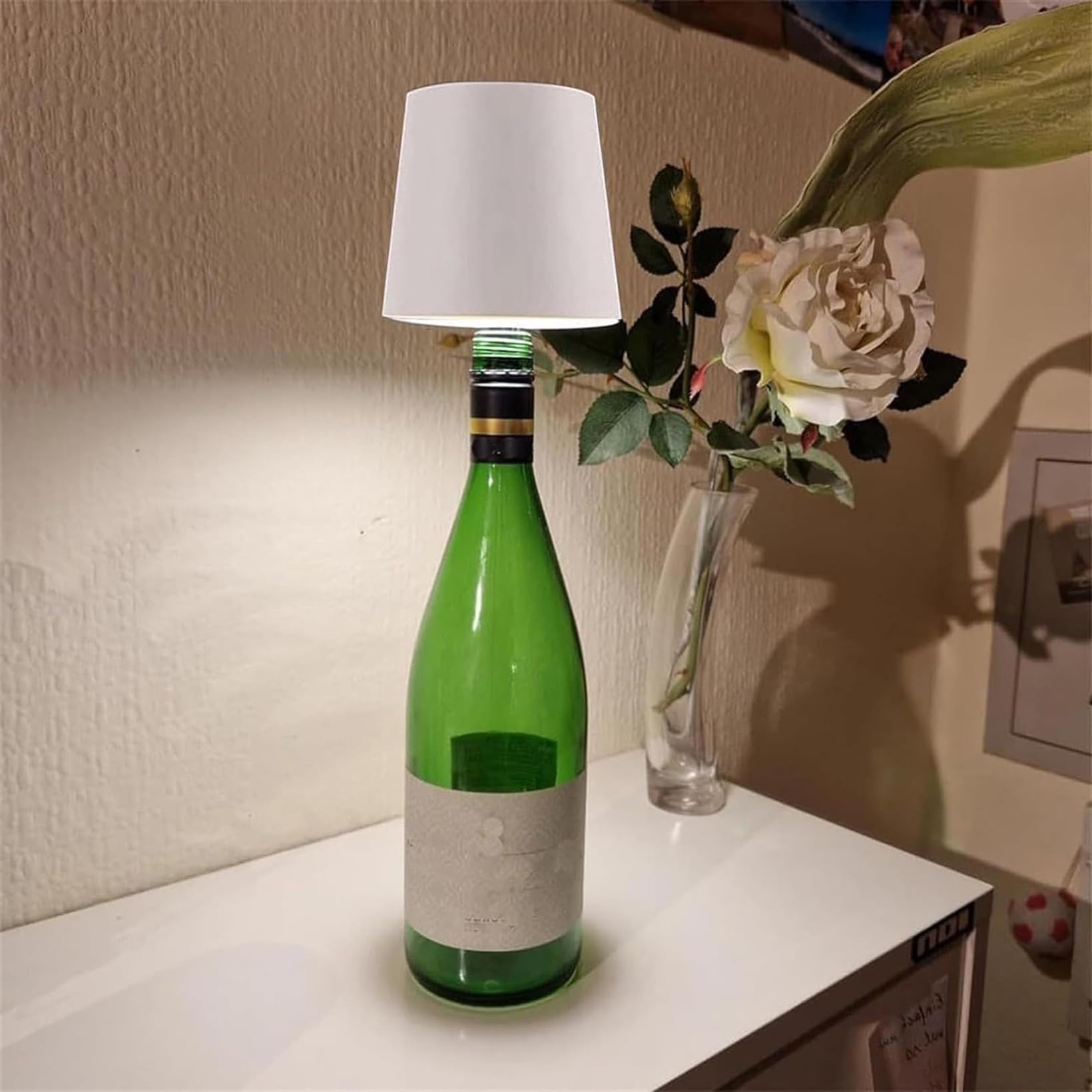 Rehenbsem Wireless Bottle Lamp,Wine Bottle Led Night Light,Touch Cordless Table Lamp With Rgb Breathing Light,Bottle Lights With 3 Modes Light