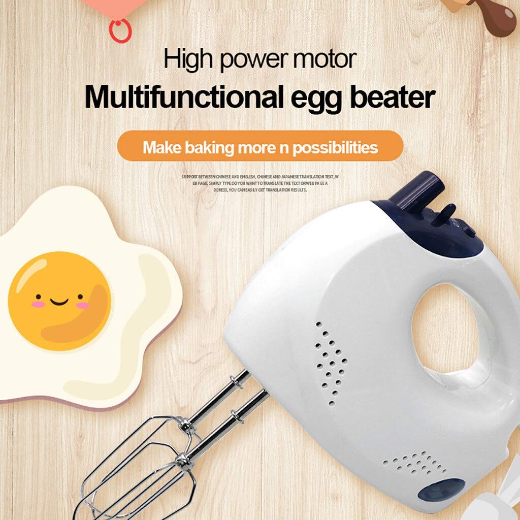 Efkerggjgtgtgjhpwelp Multifunctional Electric Hand-Held Blender, 5-Speed Cream Blender Kitchen Baking Tools