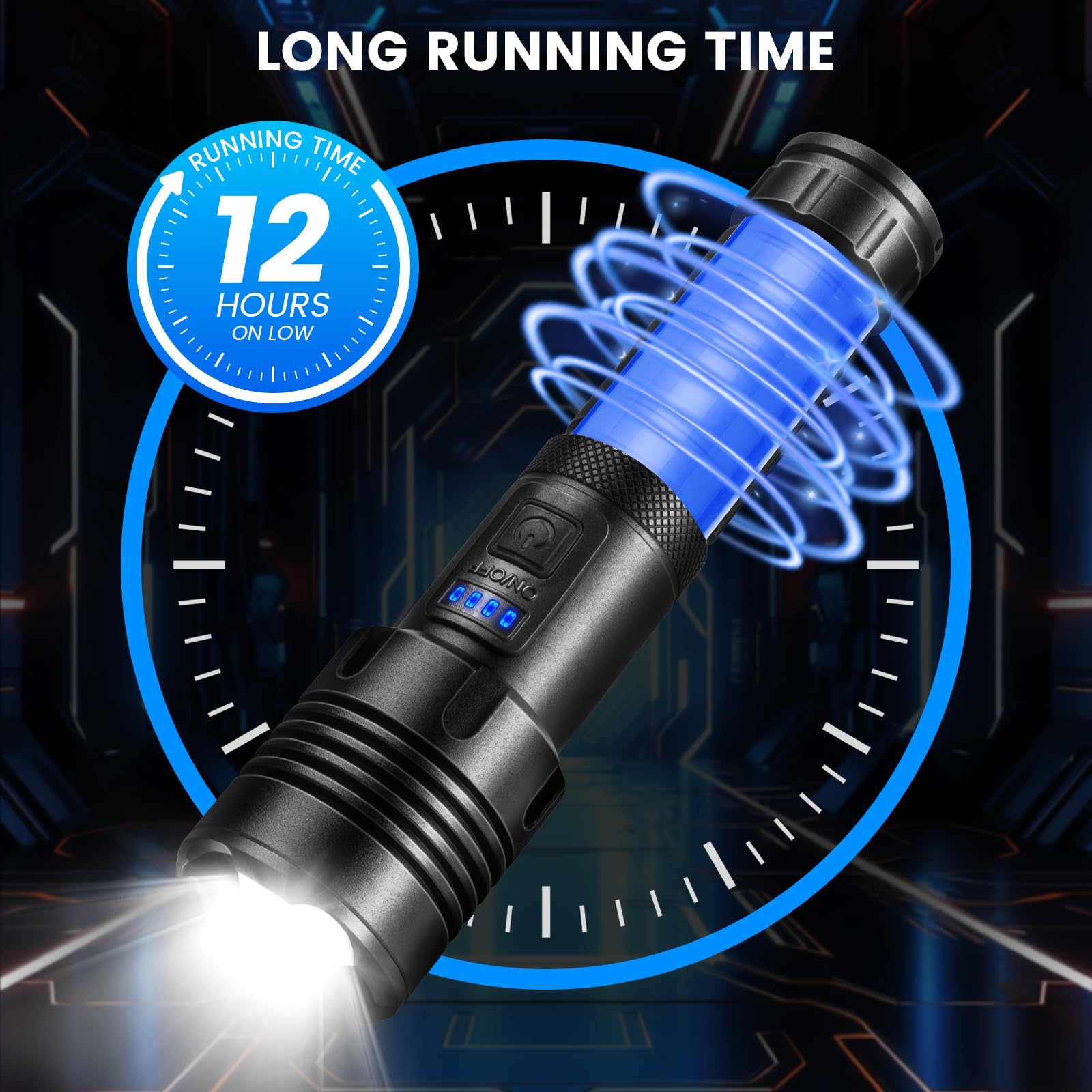 Befamali Rechargeable Flashlights High Lumens, 990,000 Lumens Super Bright Flashlight With 5 Modes, Waterproof Powerful Led Flash Light For Home Camping Hiking(2 Pack)