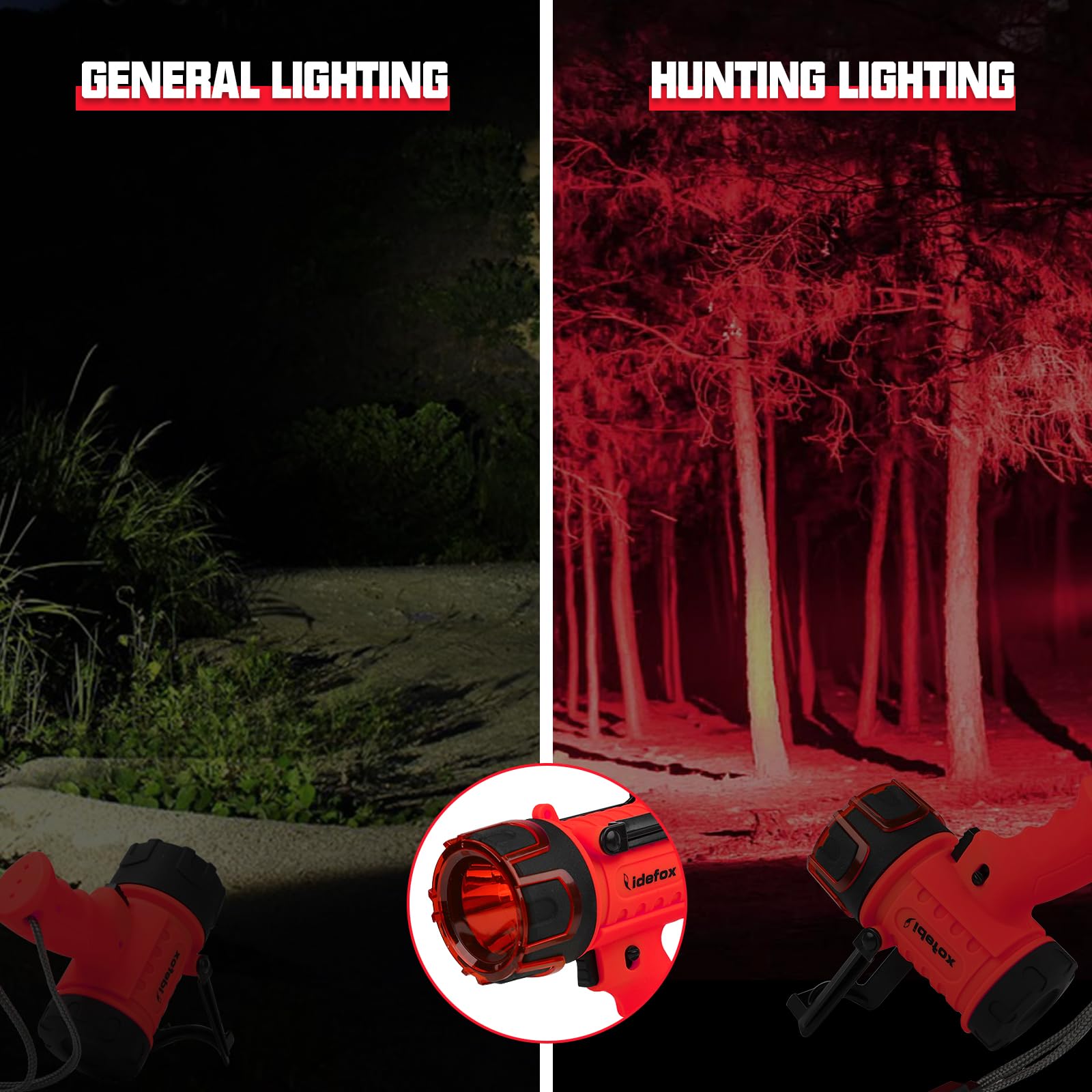 Lidefox Rechargeable Spotlight Flashlights 1000 Lumen Super Bright Spot Light With 3 Modes Long Lasting Flashlight Searchlight And Flood Camping Flashlight