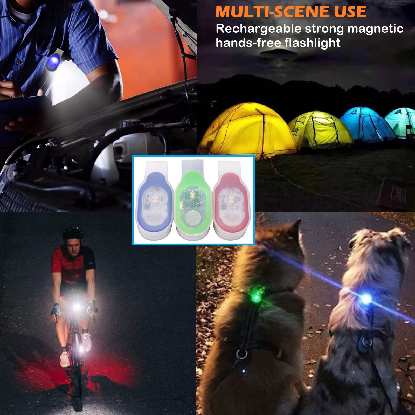 Nrkdx Nurse Nightshift Hands  Lightweight Emergency Flashlight Hands  Led Flashlights Clip-On Flashlight Suitable For Walking Running Pets Outdoor Activities