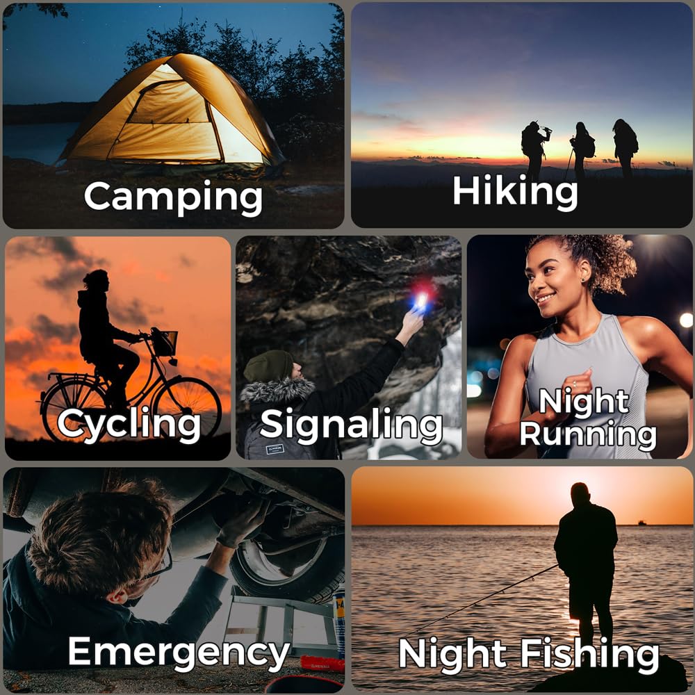 Jawploy Pocket Flashlight Rechargeable Edc Flashlight, 675Lm， Dual Light Source With 7 Modes/Red & Blue Strobe, Clip-On Light, Ipx4 Magnetic Led Flashlight For Emergency, Signaling/Cycling/Outdoor