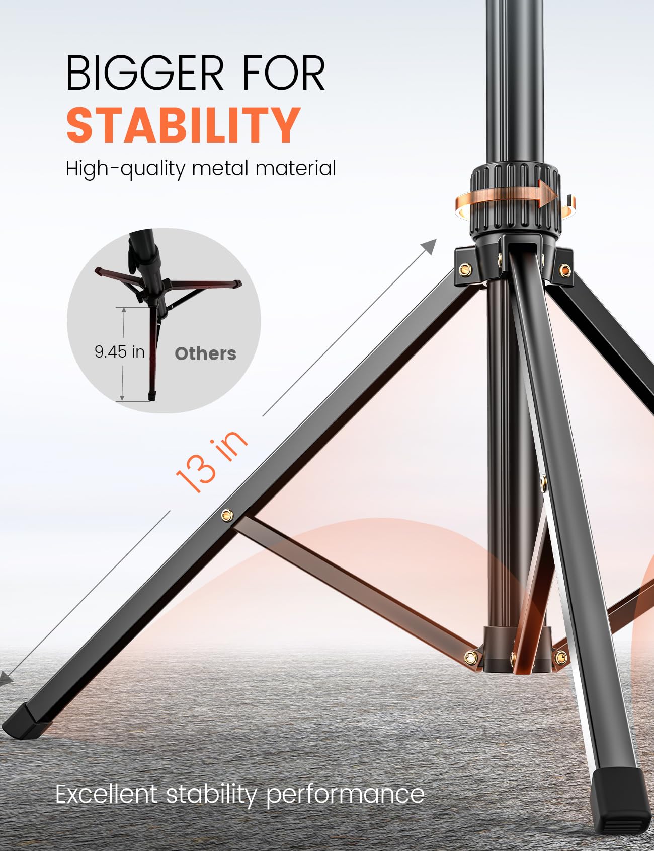 Pnitri 71'' Phone Tripod Stand, Extendable Reinforced Aluminum Phone Stand With Wireless Remote, Stable Cellphone Tripod Compatible With Iphone 15/14/13 Galaxy S23/S22 Huawei.