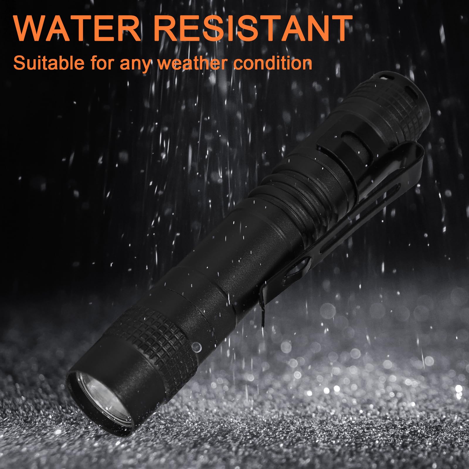 Atznzik 16 Pcs Mini Led Flashlight Small Pocket Flashlights With Clip Pen Lights Flashlights Bulk For Inspection, Work, Emergency,And Camping Outdoor, 3.5 Inch
