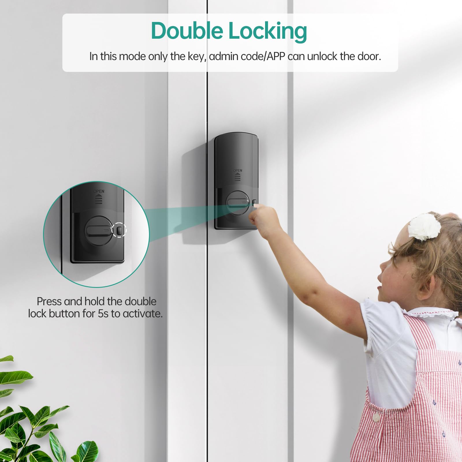 Hornbill Smart Deadbolt Door Lock Set: Silver Keyless Entry Door Knobs With Fingerprint Electronic Digital Bluetooth Door Lock With Keypad Code App Alexa Auto Lock For House Apartment