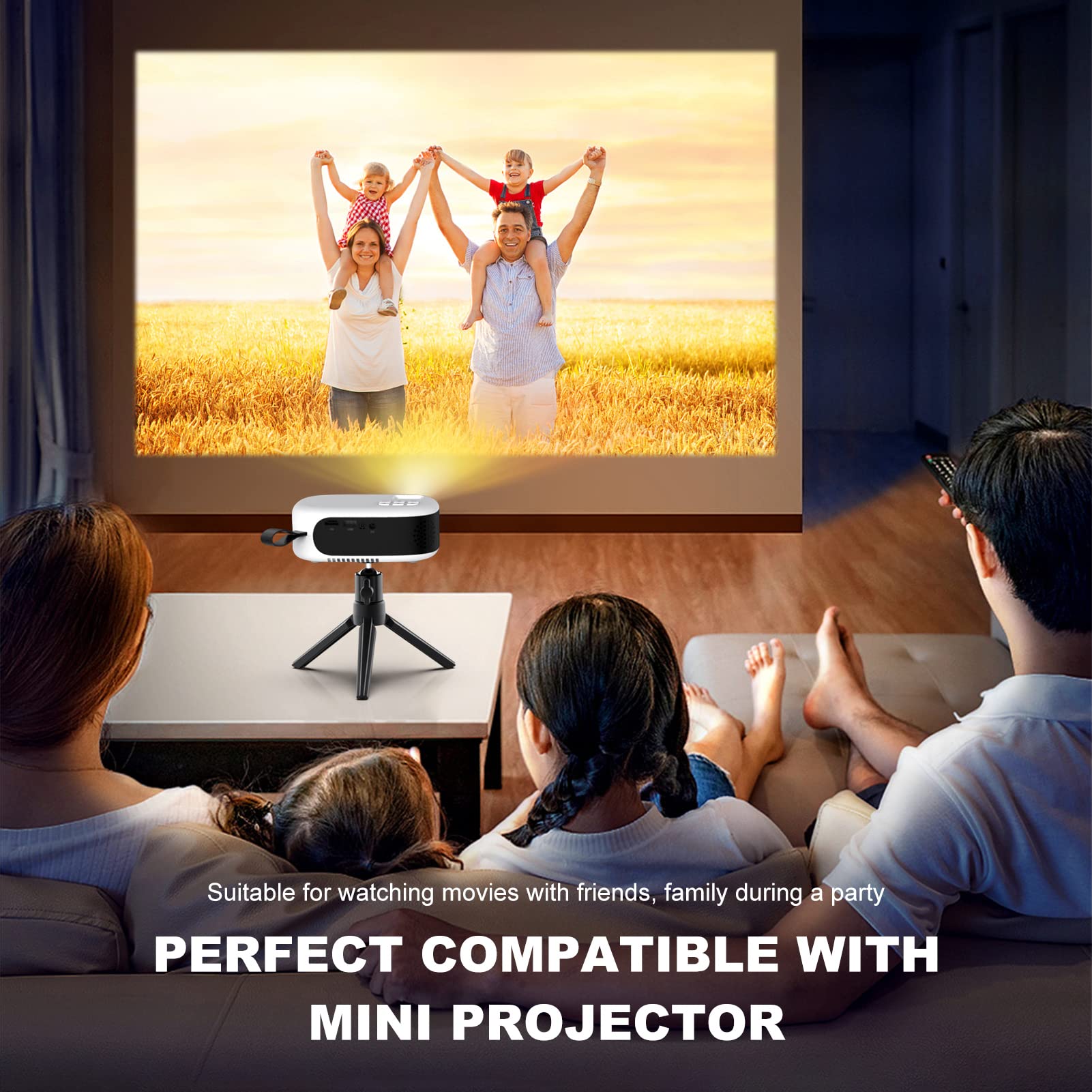 Didbynm Mini Projector Tripod, 6.3 Inch Compact Desktop Tripod Stand [Universal 1/4 Screw] [Ballhead] Pocket Tripods Stand For Mini Projector/Cameras Smooth 4, Osmo Mobile, Vimble 2
