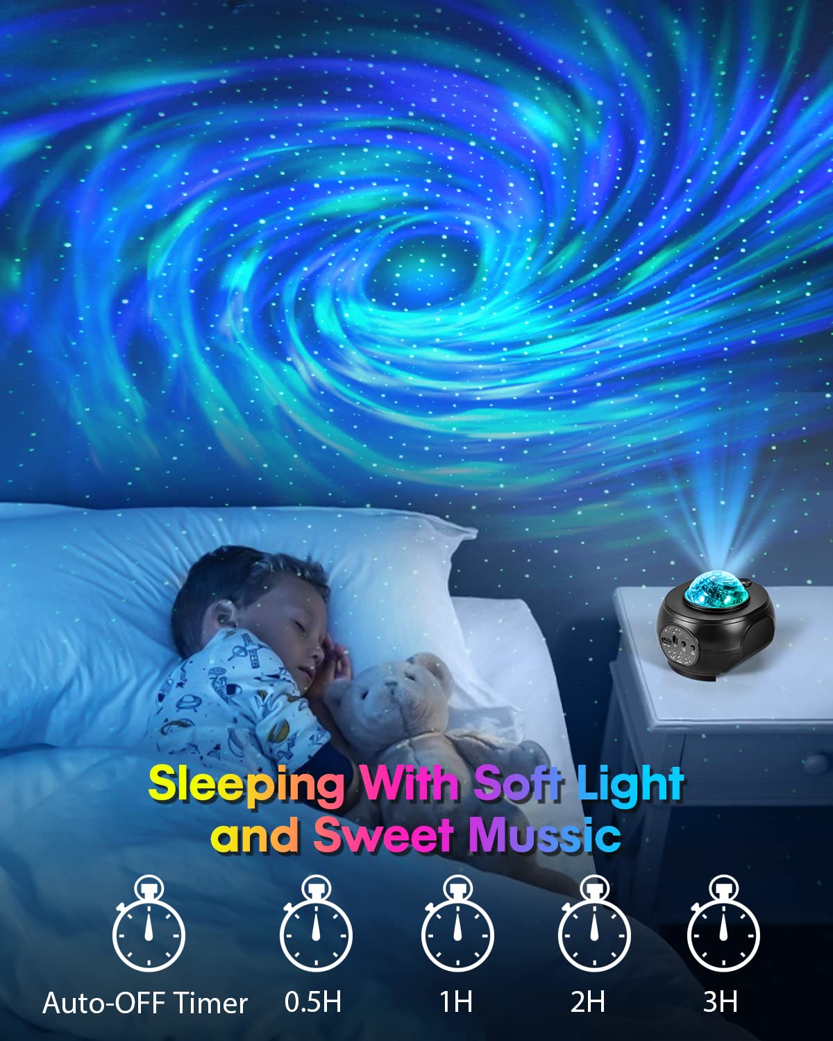 Dfu Star Projector Galaxy Night Light, App Control Galaxy Projector Nebula Starry Light Projector With Remote, Timer Star Ceiling Projector Birthday'S  F