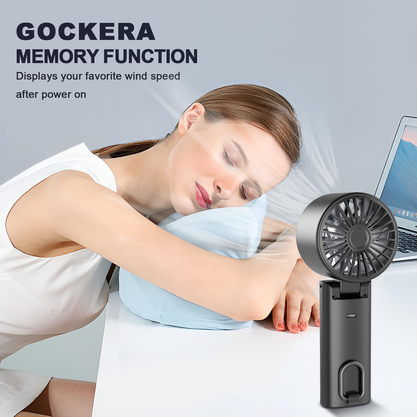 Portable Fan, 1-100 Speeds Adjustable Personal Fan With Memory Function, 4200Mah Battery Operated