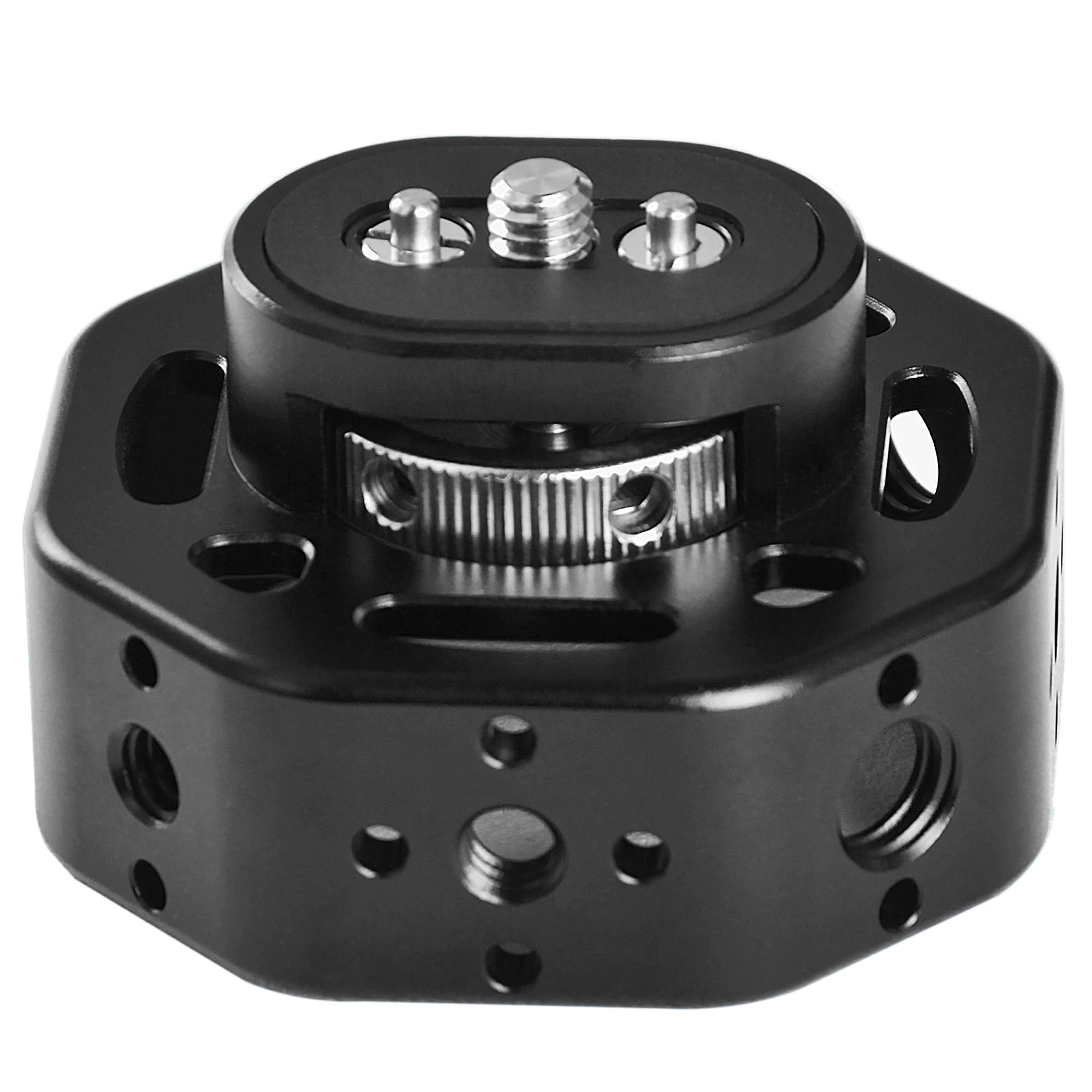 Beusoulover Mini Side Handle Handgrip, Round Camera Cage Grip Accessories Expander With Arri Rosette Mount, 1/4”-20 Screw Mount Compatible With Mirrorless Camera Cages, Smartphone, Action Camera Cages, Rigs...