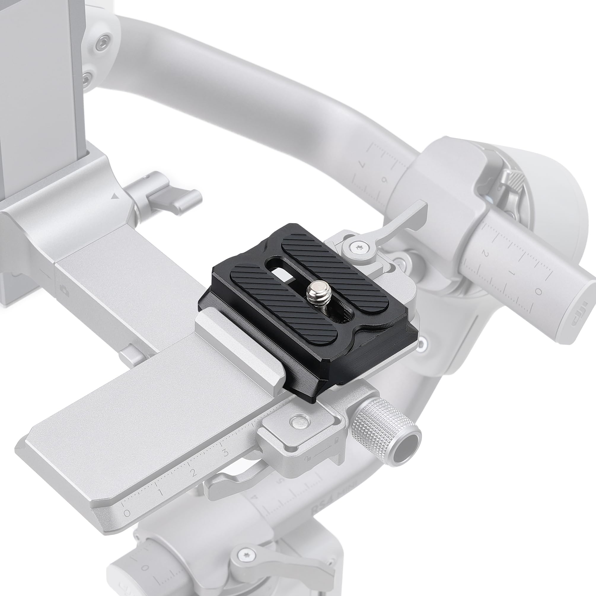 Hersmay Rs3/Rs4 Mini Quick Release Plate For Dji Ronin Rs3Mini Stabilizer Upper Quick Release Plate For Dji Rs4 Mini/ Rs3 Pro/ Rs2/ Rsc2 Gimble Stabilizer For Arca Swiss