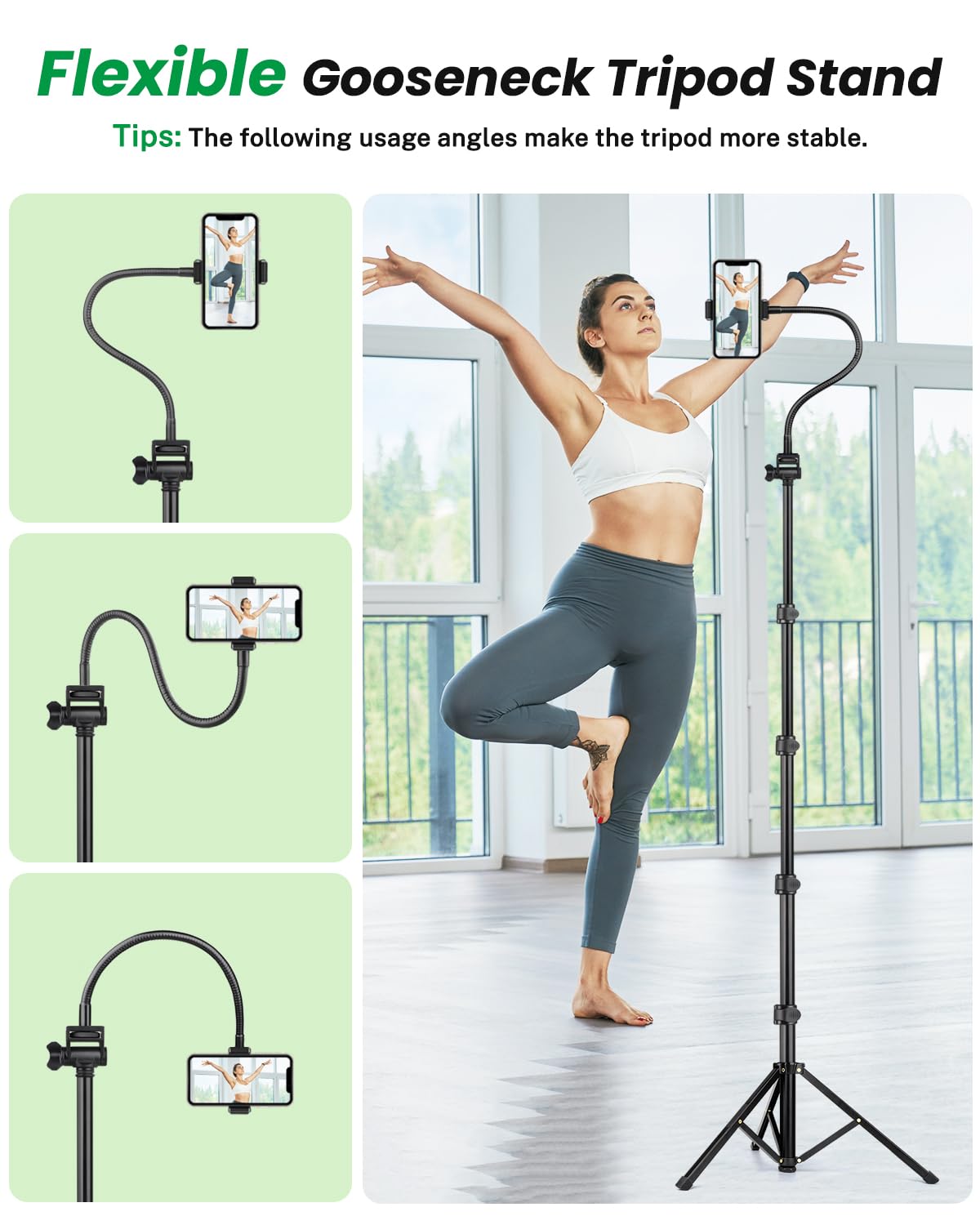 Victiv Camera Tripod And Gooseneck Phone Tripod With Remote