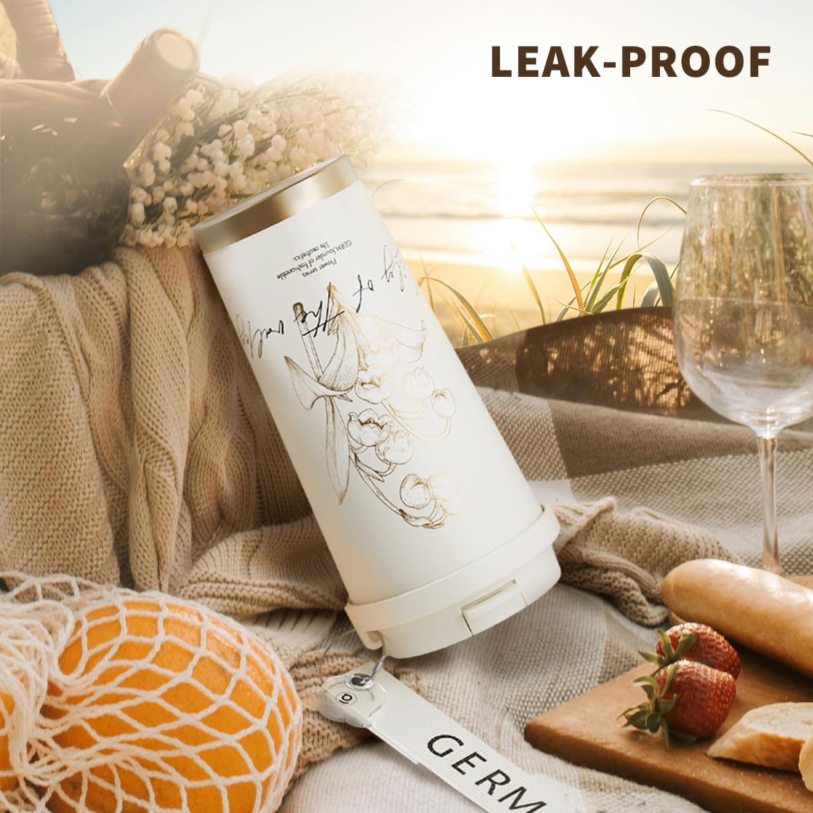 20Oz Coffee Travel Mug With Lid And Straw,Vacuum-Insulated Stainless Steel Bottle,Leak-Proof Lid