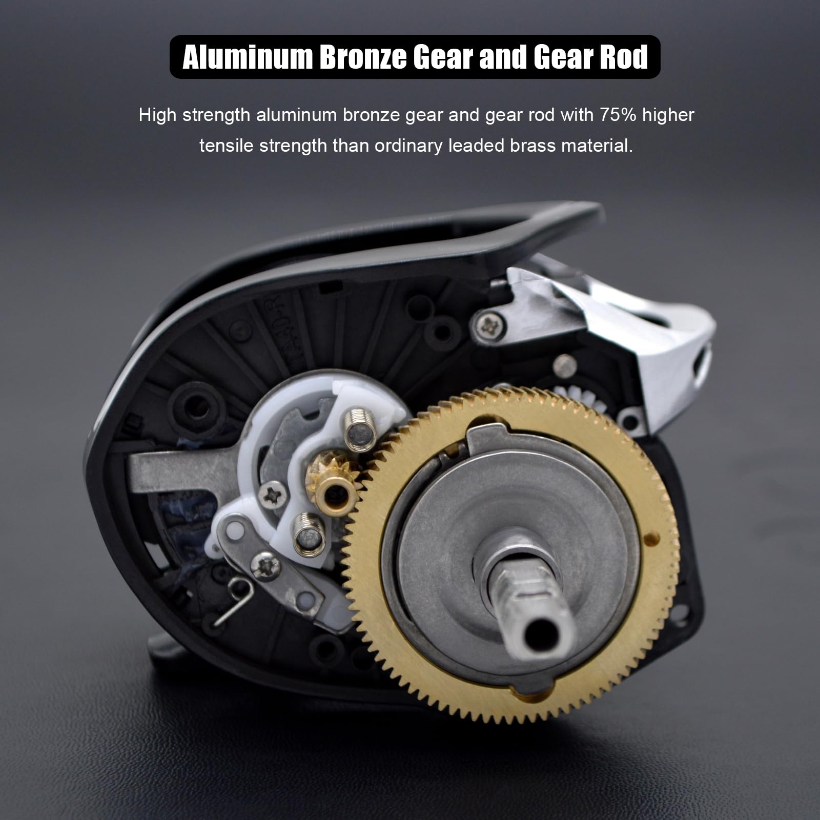 Camekoon Bahamut 400 Baitcaster Reels, Large Capacity For Jigging, 10+1 Stainless Steel Bearings, 35 Lbs Drag, 4.5In Long Power Handle, Carbon Fiber Frame And Side Covers, Baitcasting Fishing Reel