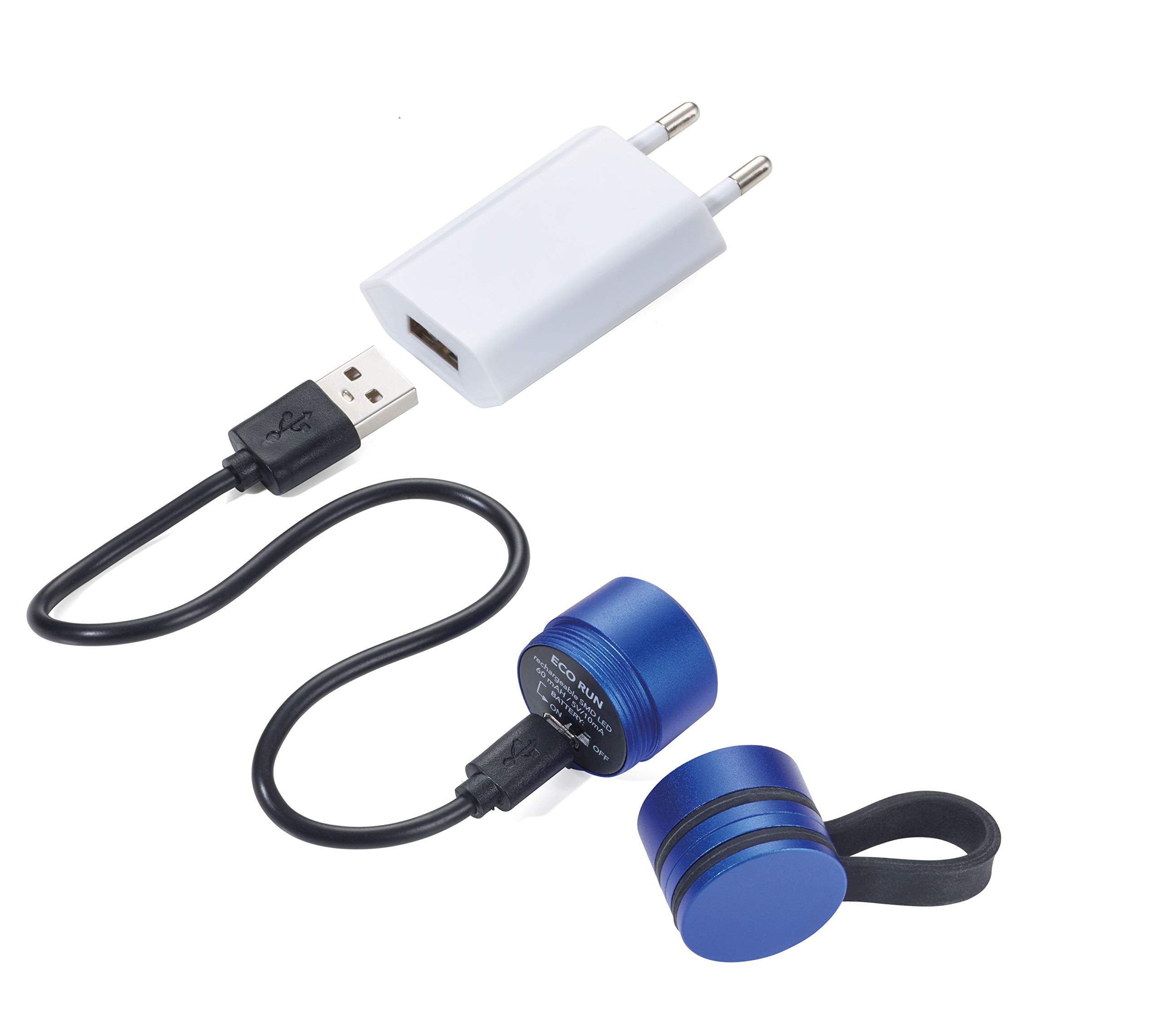 Troika Eco Run Tor90/Bl Torch Running Light Sports And Safety Light With Strong Magnet, White Led Light 2 Lighting Strengths, Blinking Lights Troika-Original