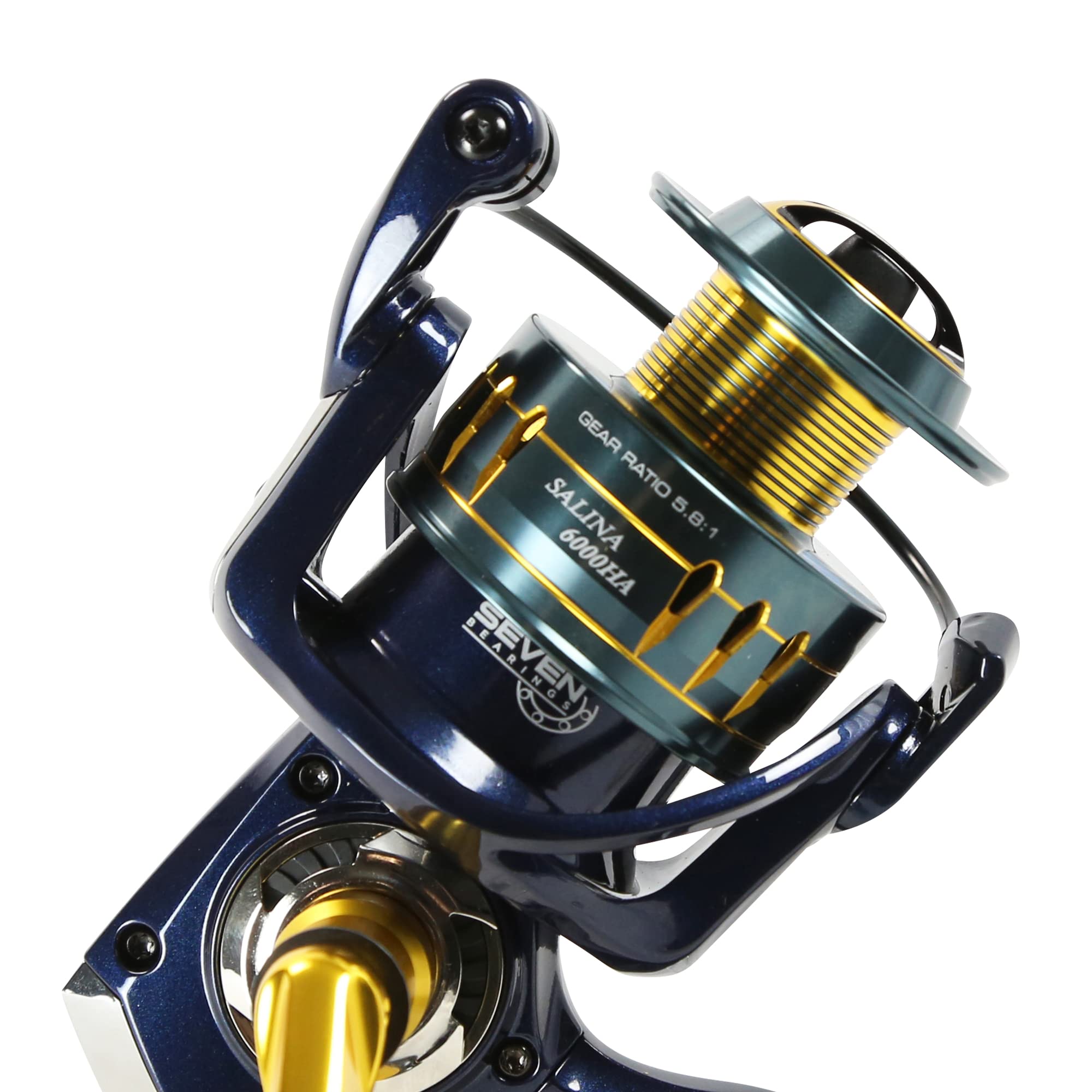 Okuma Salina Litecast Aluminum 7Bb Saltwater Spinning Reel