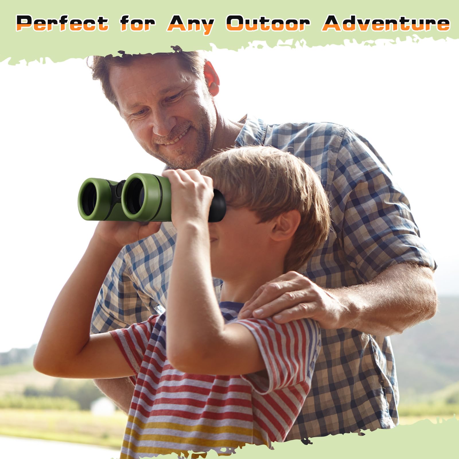 Foilswirl 12 Pack Kid Binoculars Shockproof Mini Compact Binoculars Toys For Girls Boys Small Folding Telescope For Bird Watching Educational Learning Camping Birthday
