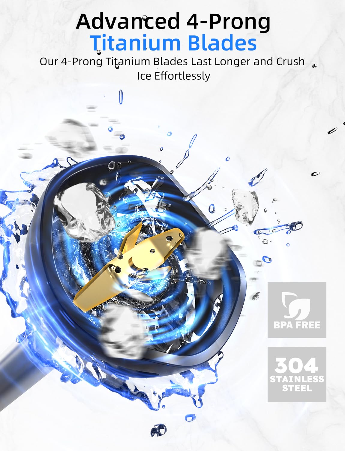 Potane Immersion Blender, Heavy Duty Copper Motor, Stainless Steel Smart Stick With Egg Beaters, Potato Masher, Chopper/Food Processor