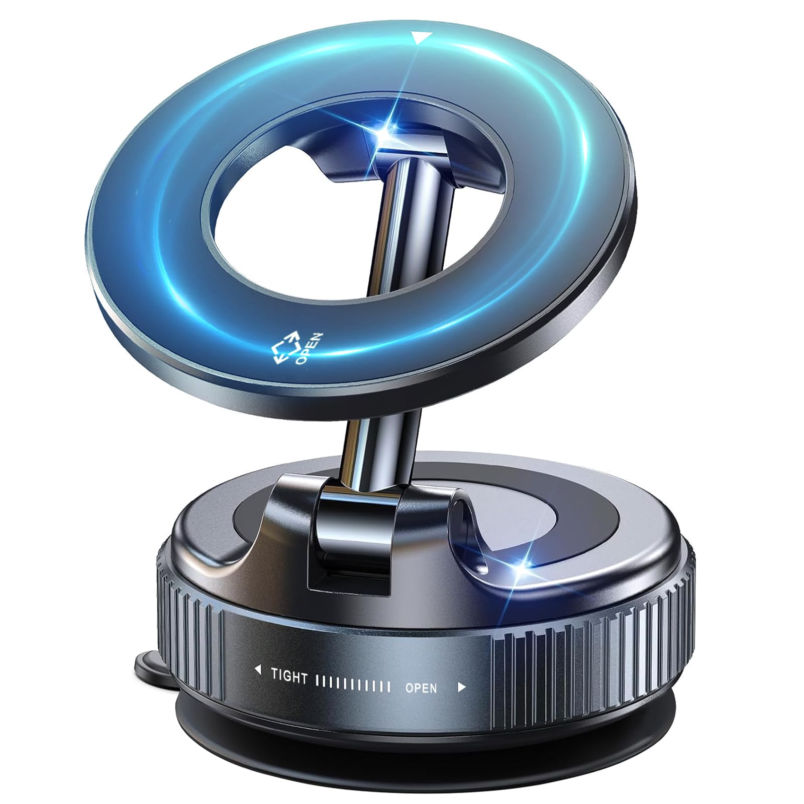 Jkoailiwi  360 Vacuum Magnetic Phone Holder, Suction Cup Phone Mount For Magsafe, Pocket Size Foldable Portable Cell Phone Holders For Your Car, Fathers Day For , For All Car Models