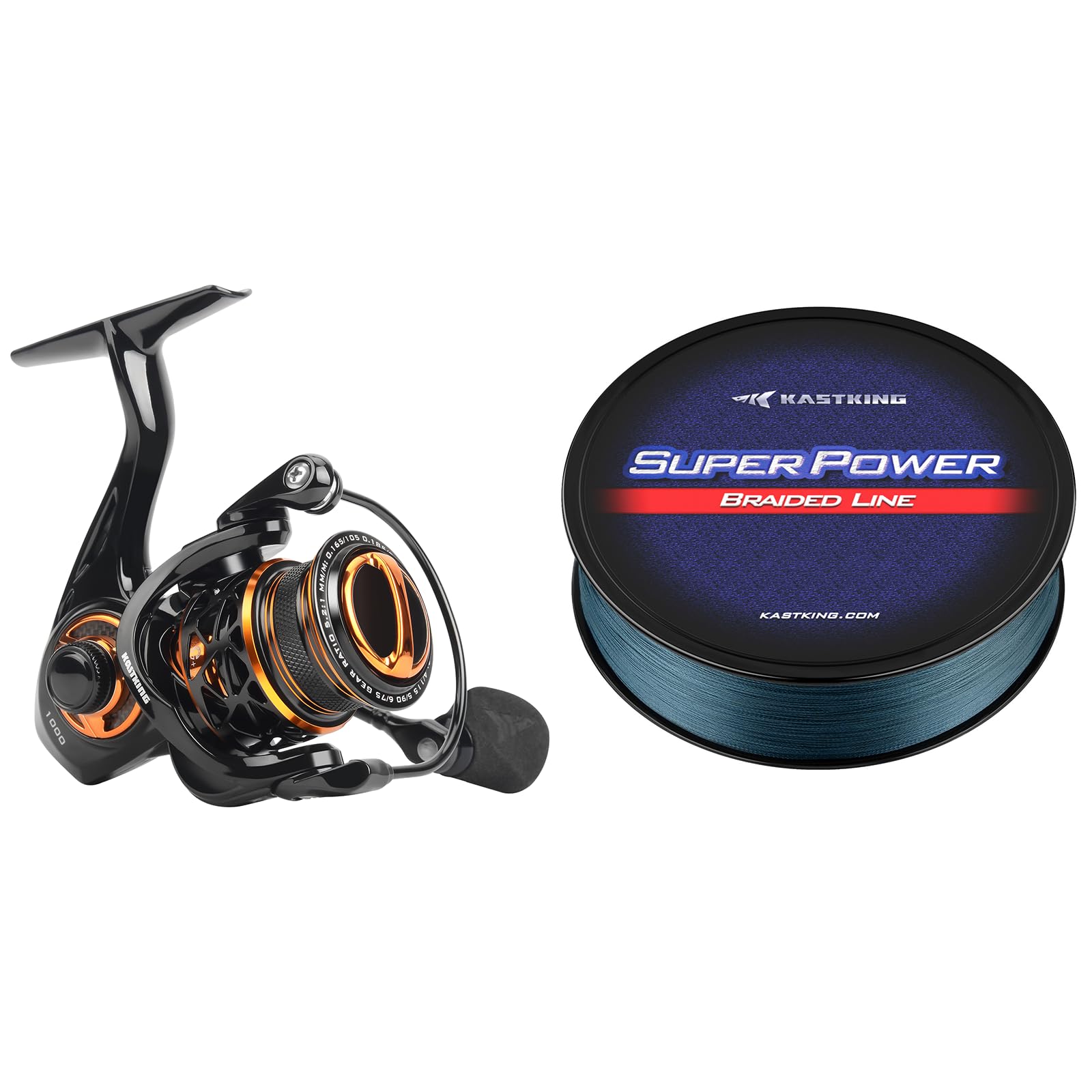 Kastking Zephyr 1000 Sfs Spinning Reel & Superpower Braided Fishing Line