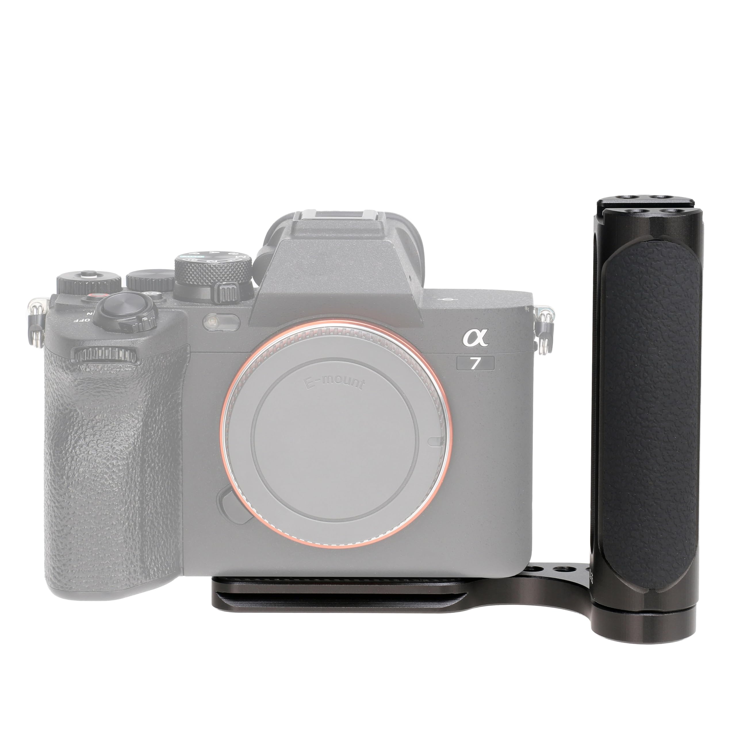 Focusfoto L-Shaped Bracket Holder Stabilizer With Side Handle Grip Universal For Dslr Mirrorless Camera, Handgrip With 1/4" Cold Shoe Mount For Mic Led Light, Quick Release Plate For Arca-Swiss Tripod