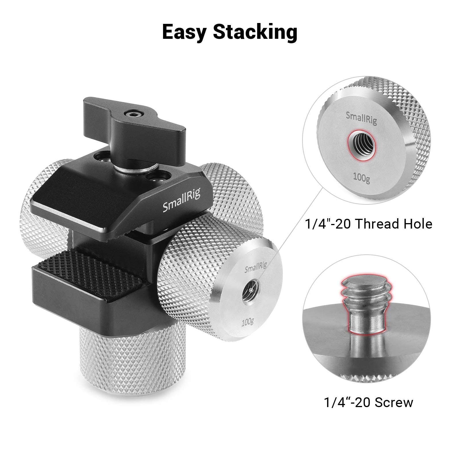 Smallrig Removable Counterweight 100G For Dji Ronin S/Ronin Rs 2 / Ronin-Sc/Ronin Rsc 2 And Zhiyun Gimbal Stabilizers – Aaw2284