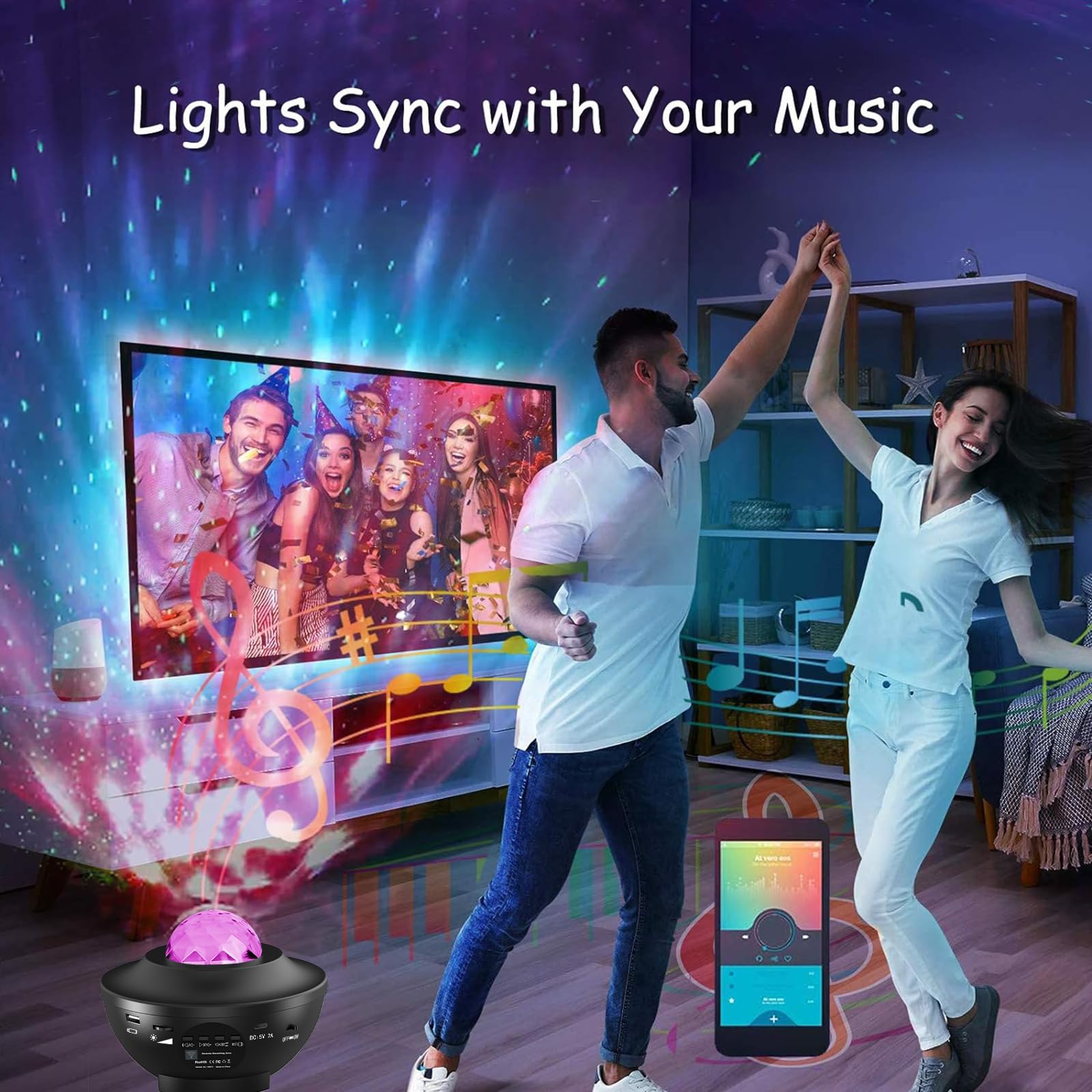 Itayak Galaxy Star Projector,Nebula Led Night Light For Room Decor, Ocean Wave Starry Sky Light Projector For Bedroom Home Theater, Remote & Bluetooth Speaker, Christmas For Kids Boy Girl Adults