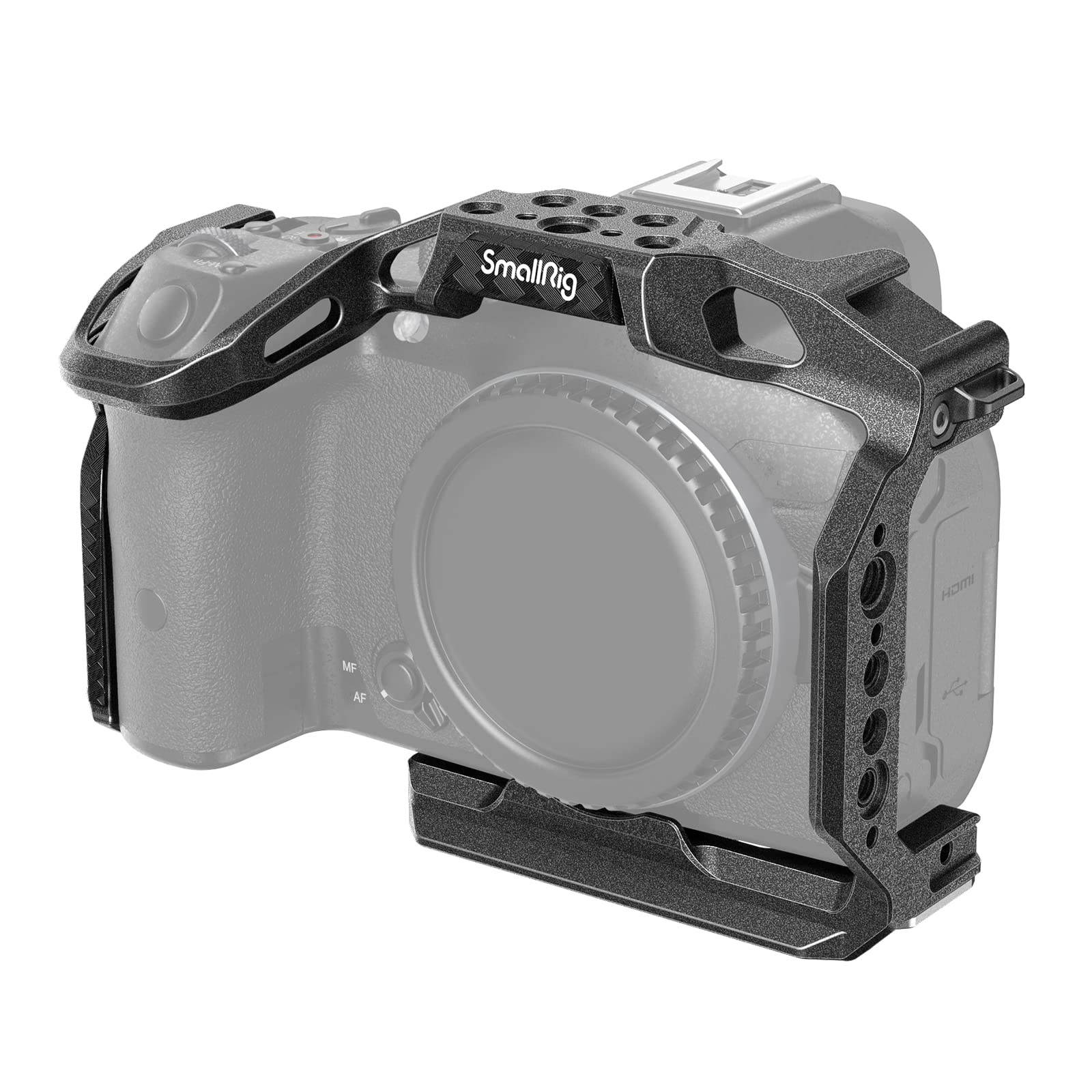 Smallrig R7 Cage For Canon R7, Aluminum Alloy R7 Cage With Quick Release Plate For Arca Stand, Cold Shoe, Nato Rail And Threaded Holes, Formfitting Camera Cage Video Rig For Canon R7-4003