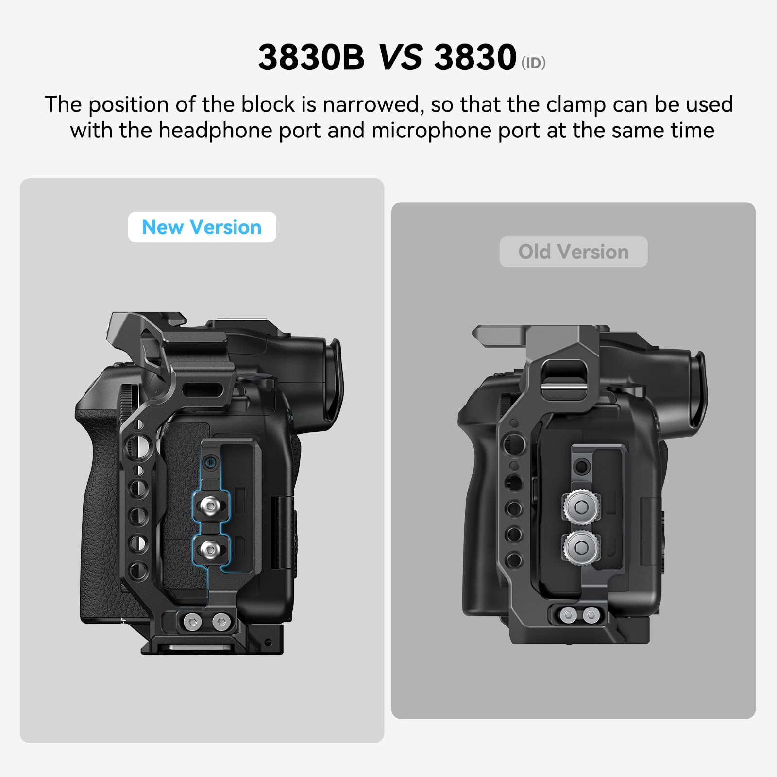 Smallrig R5/R6/R5 C Cage Kit For Canon R5/R6/R5 C, Camera Handheld Kit With Top Handle And Cable Clamp - 3830