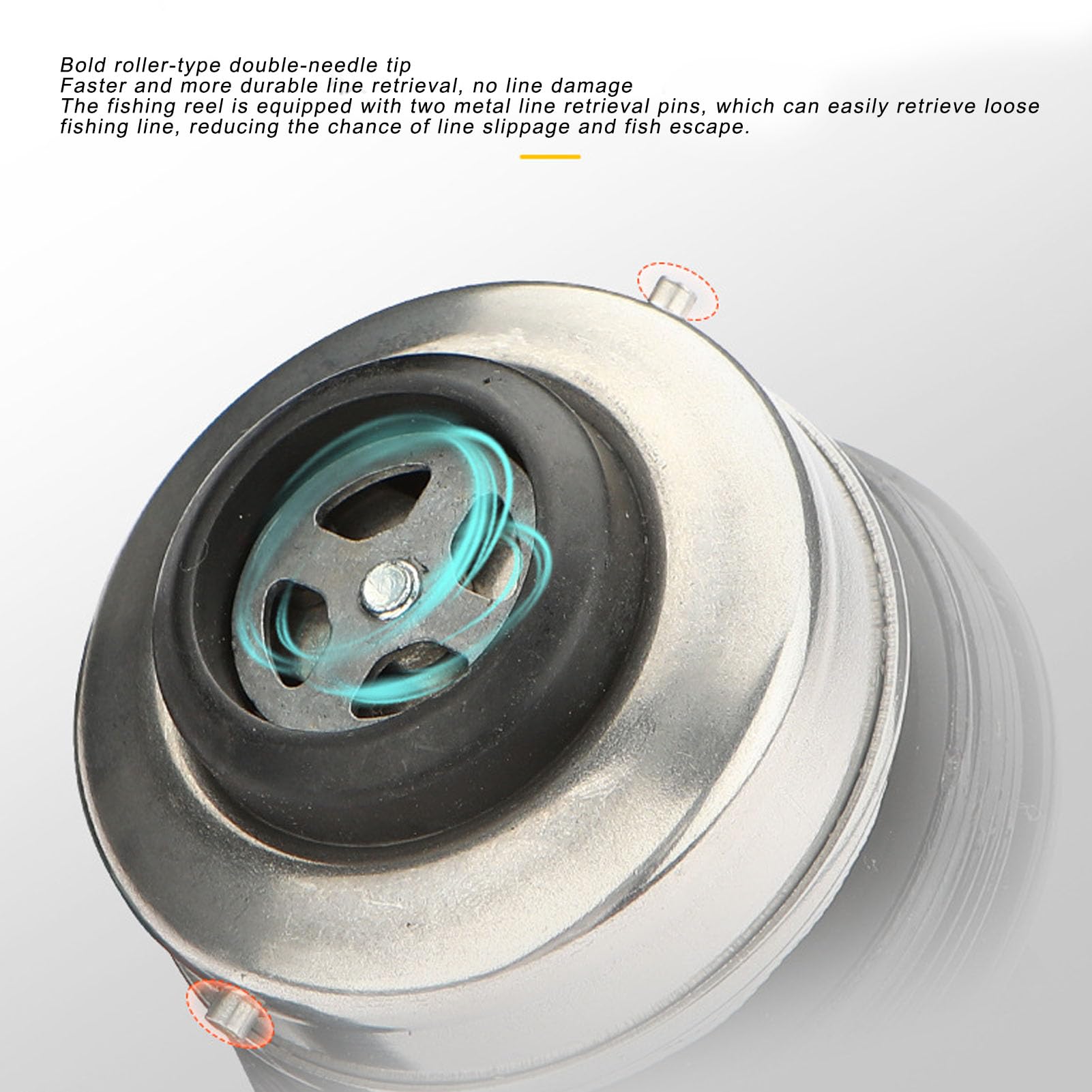 Keenso High Speed Reel, Metal Construction Fishing Gear With 3.9:1 Gear Ratio, 3.75Kg Brake Force For Left Right Retrieve