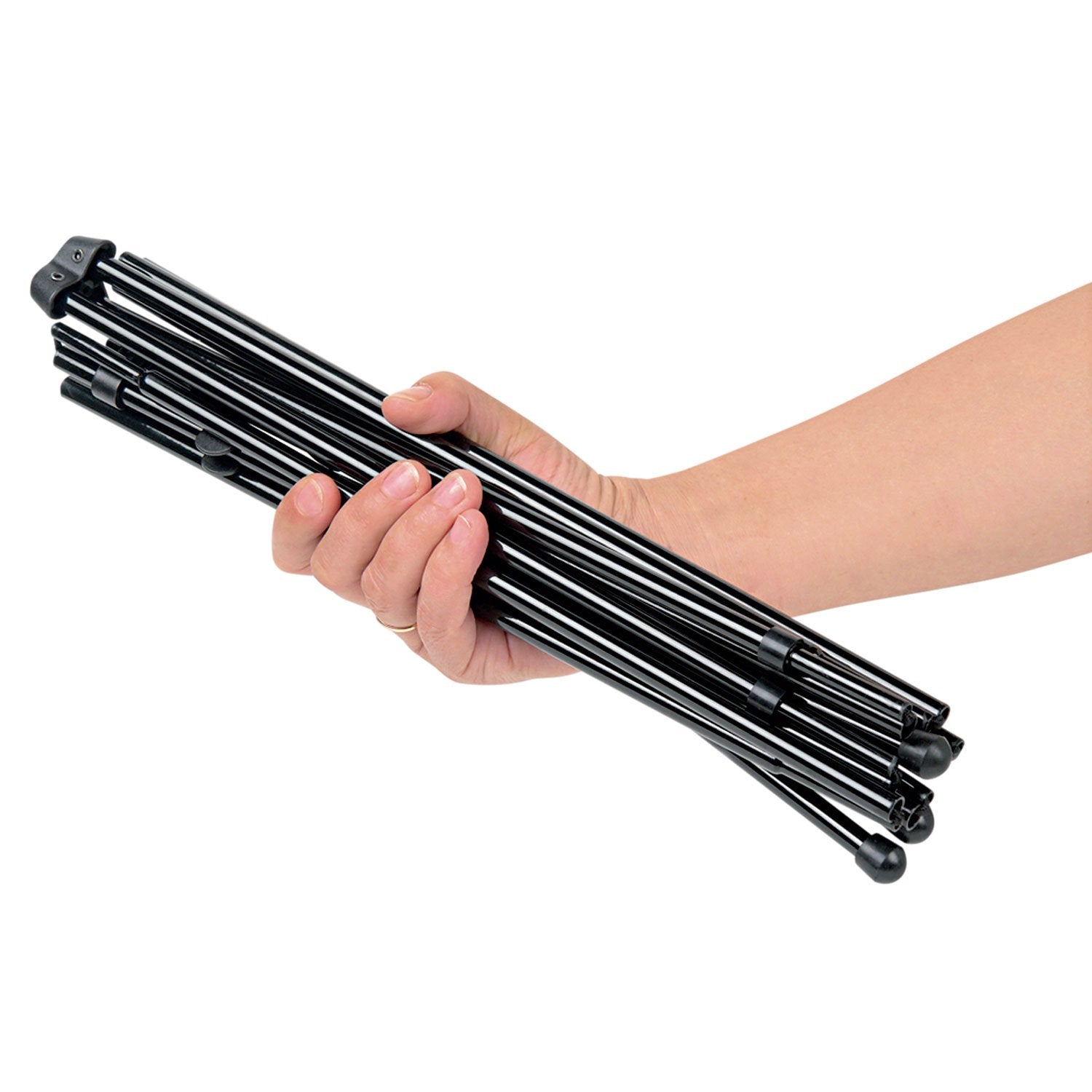 Unv43027 Universal 43027 Heavy-Duty Instant Setup Foldaway Easel, Adjusts 25-Inch - 63-Inch High, Aluminum, Black