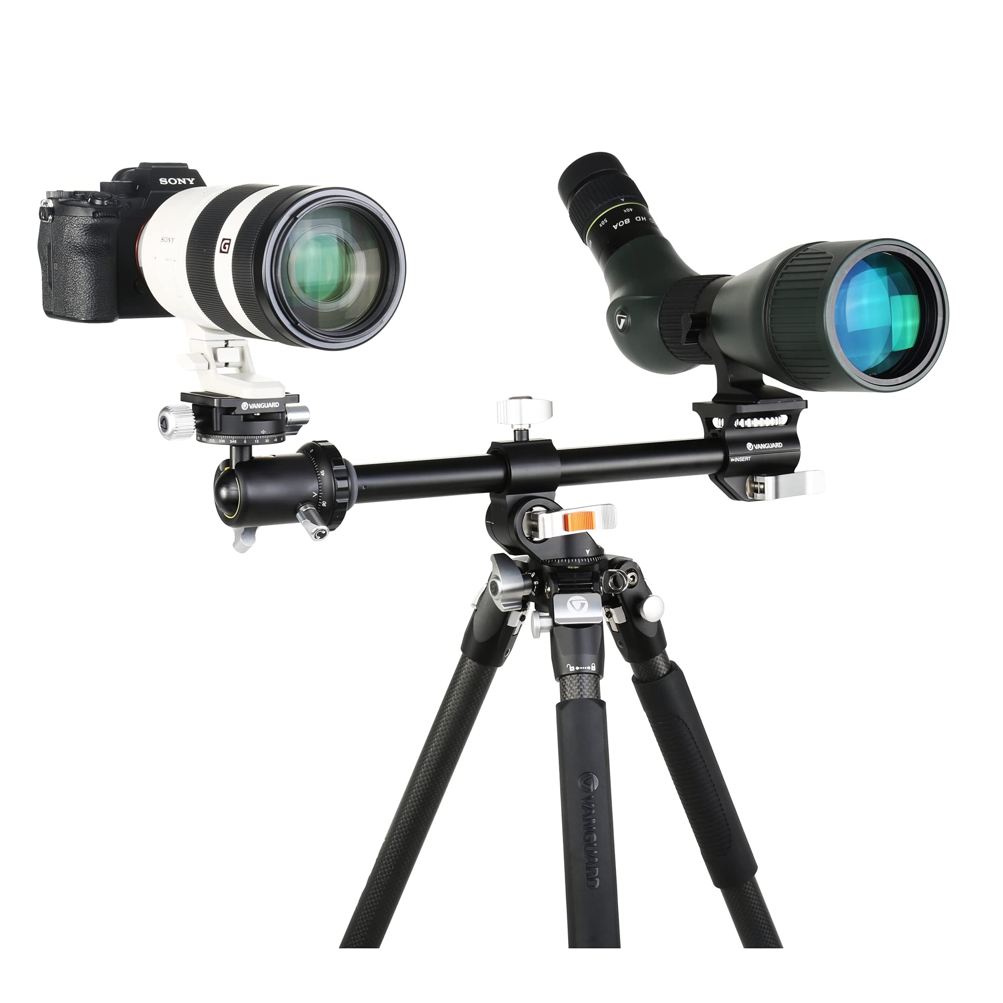Vanguard Veo3+263Cb160S Carbon Fiber Tripod With Multi-Angle Center Column And Dual Axis Veo Bh-160S Ball Head