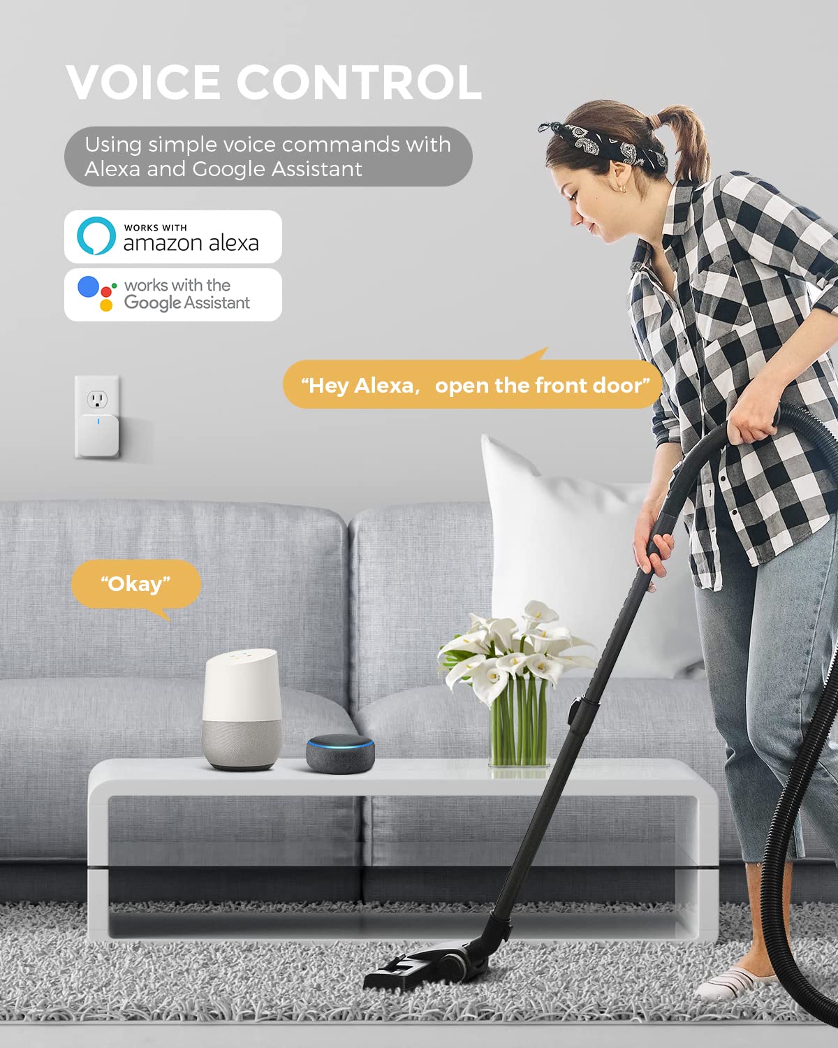 Arpha Smart Lock Wi-Fi Gateway G1, Remote Control Wi-Fi Bridge, Voice Control, Smart Hub Compatible