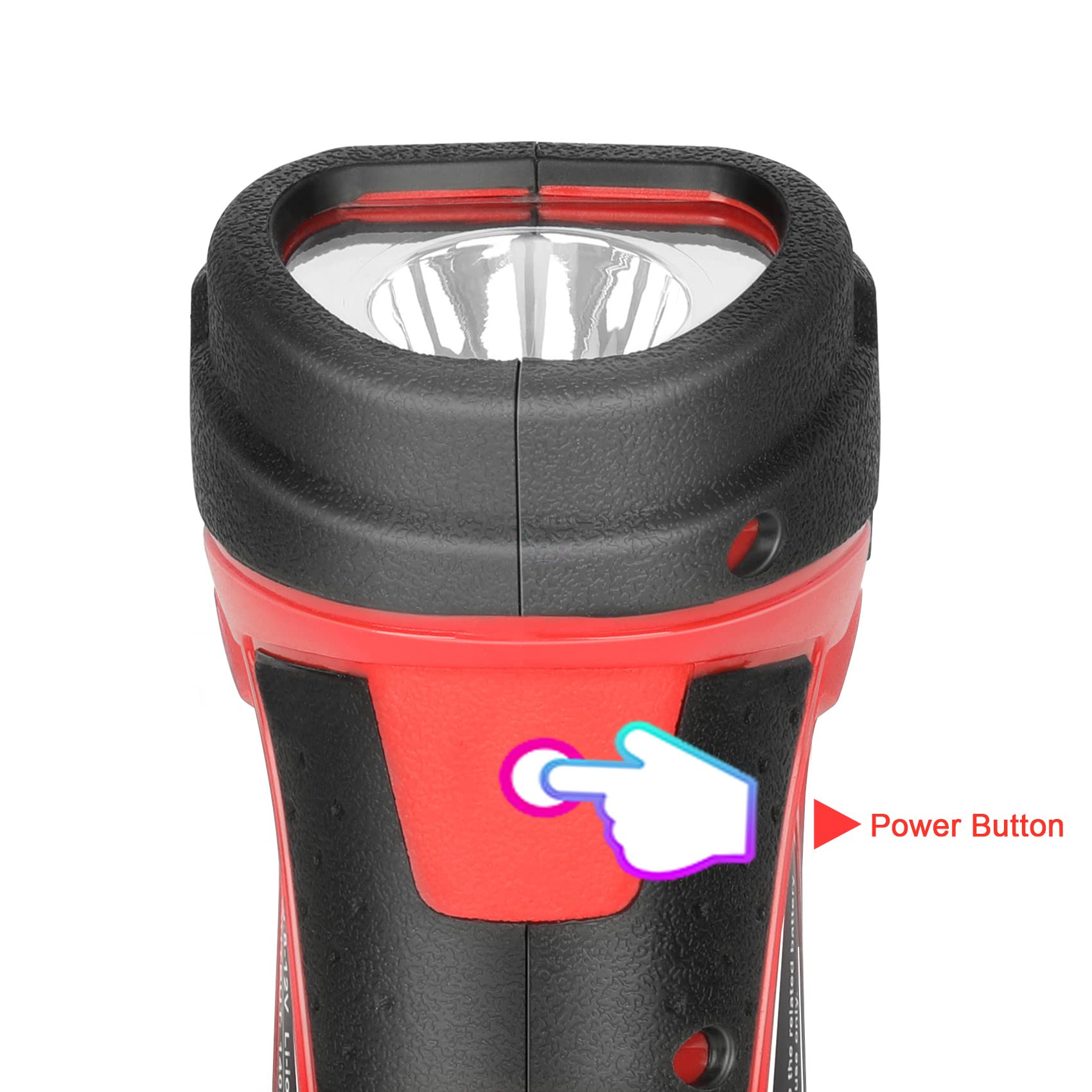 Jyjzpb 12-Volt Led Work Light Bare Tool Flashlight Compatible For Milwaukee M12 Battery 48-11-2401 48-11-2420 48-11-2412 48-11-2440 12V Battery