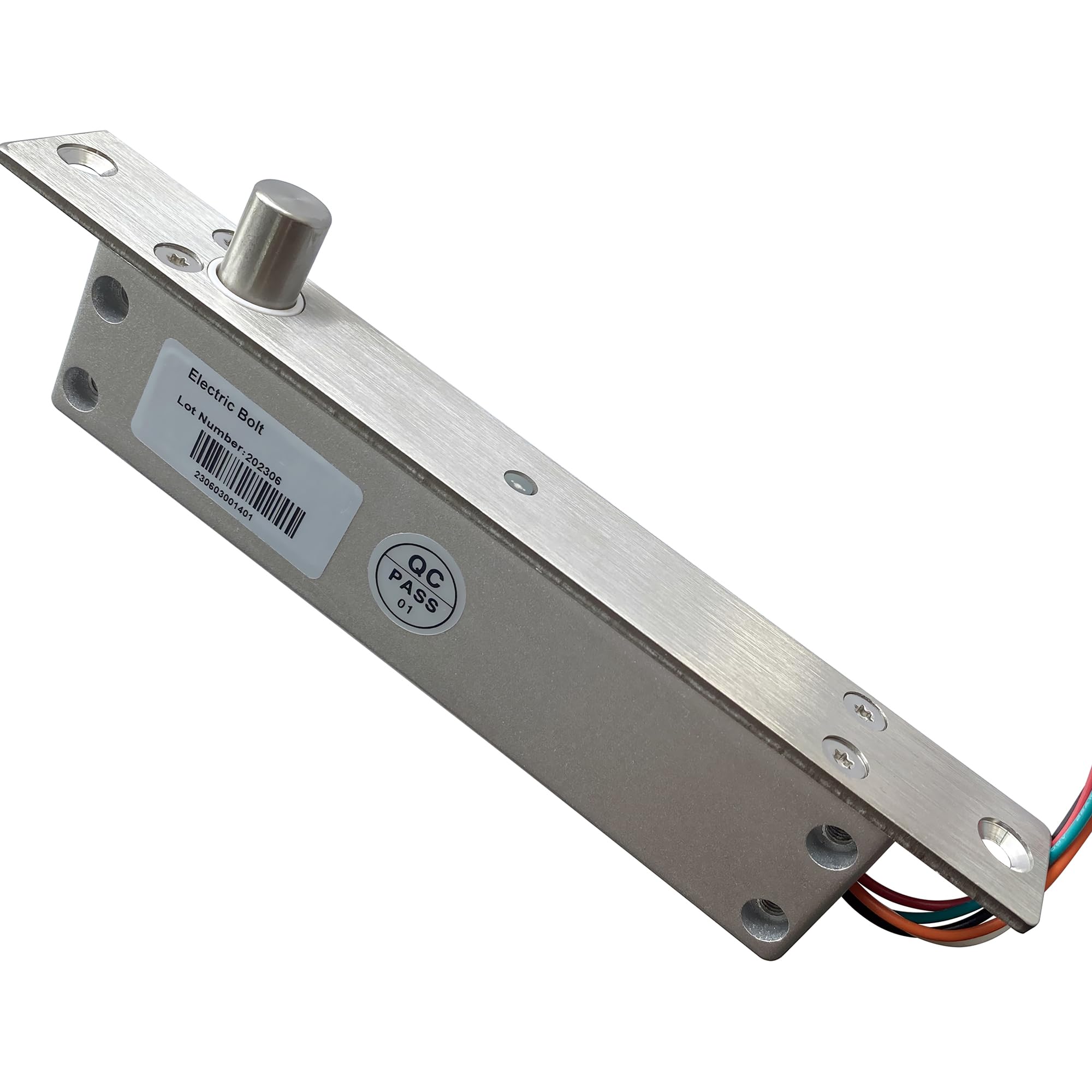 Uhppote Fail Secure Dc12V Deadbolt Electric Drop Bolt Plug Narrow Door Lock Time Open Wire