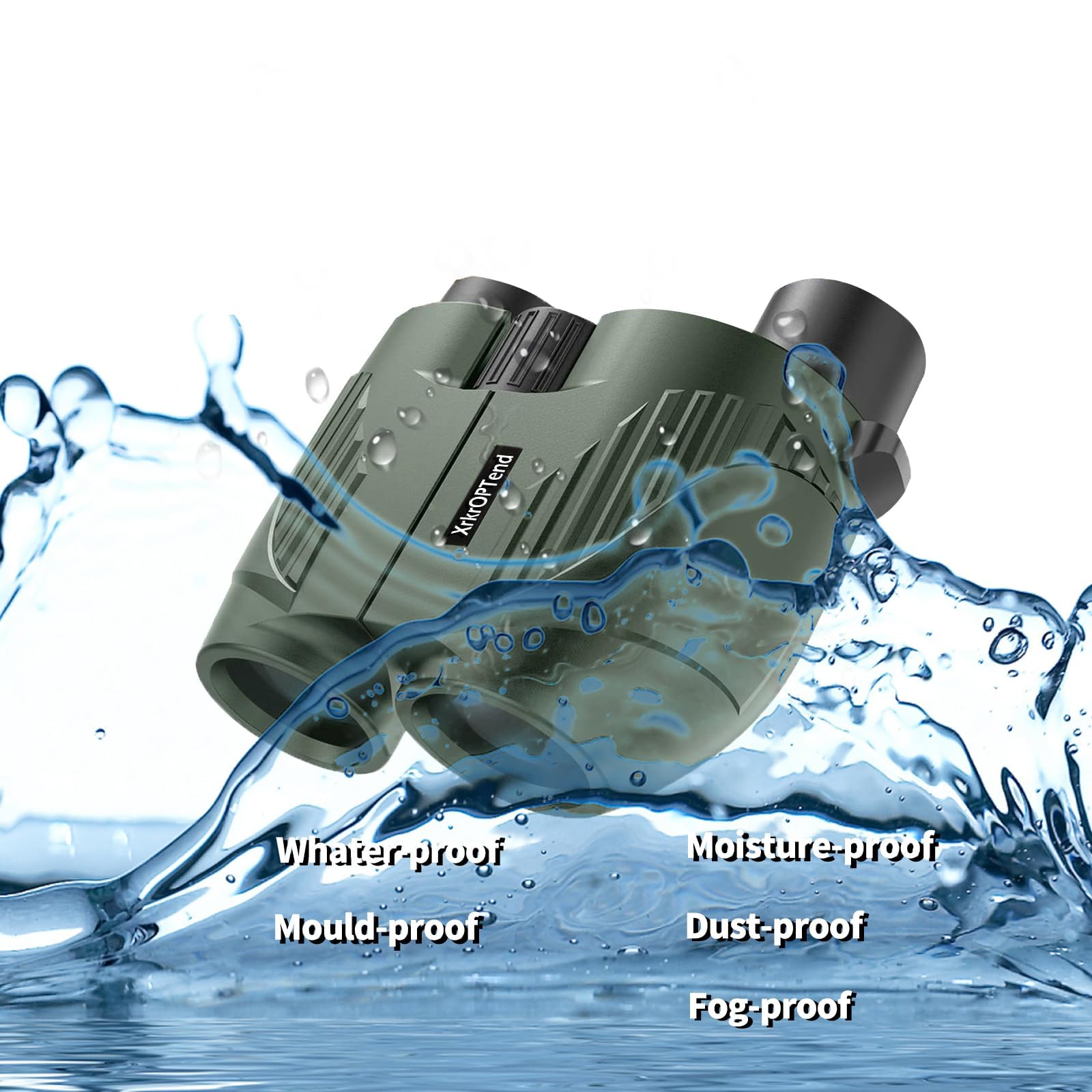 Xrkroptend 20X25 Compact Binoculars With Strap For Kids And Adults, Sharp Clear, Mini Low Weight Binoculars For Bird Watching,Hiking Outdoor, Cruise Ship,Concert