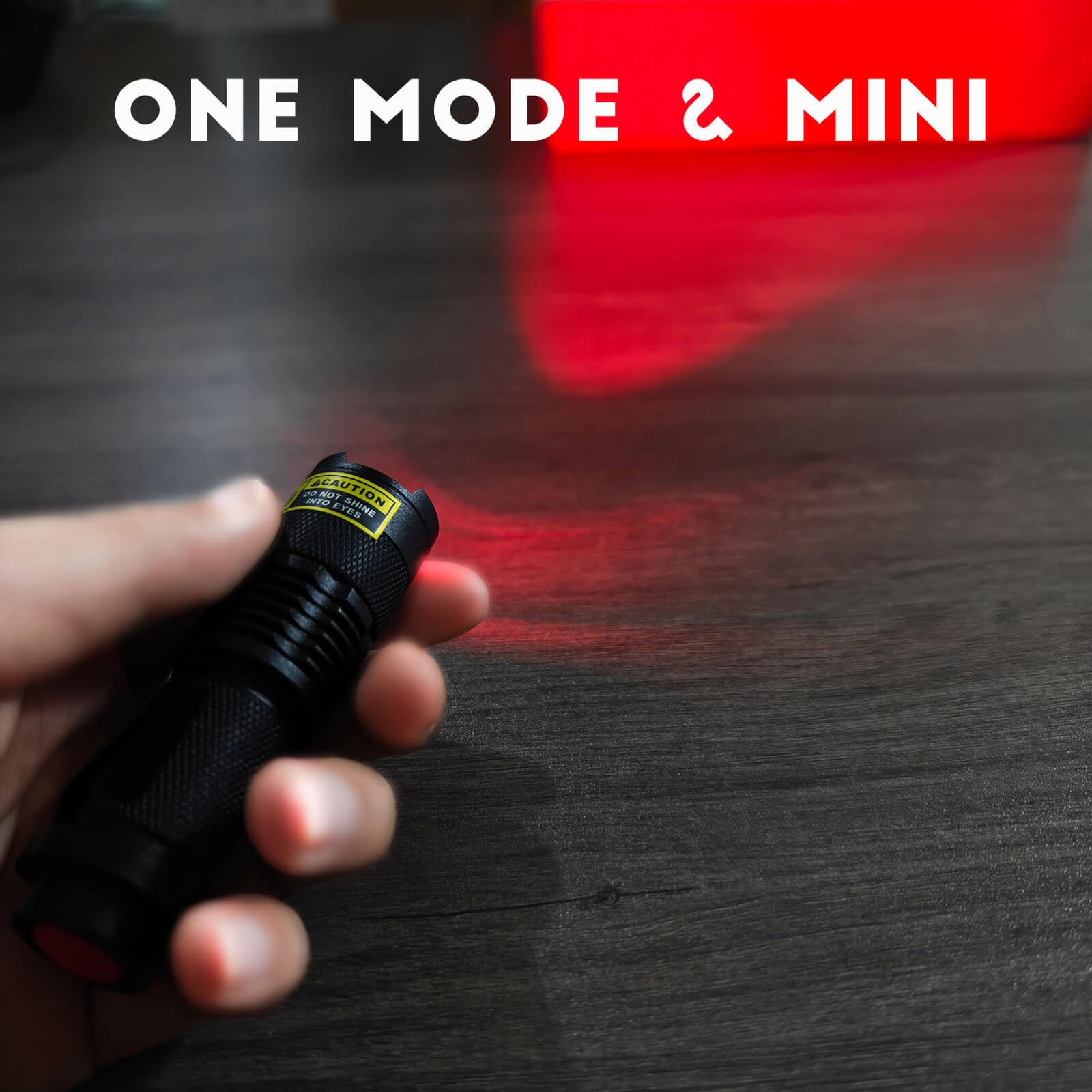 Metii R1 Low-Lumen Mini Red Flashlight - Zoomable, Dim Red Light, Perfect For Close-Range Reading And Viewing Star Charts While Stargazing In Astronomy, Night Vision - Batteries Not Included