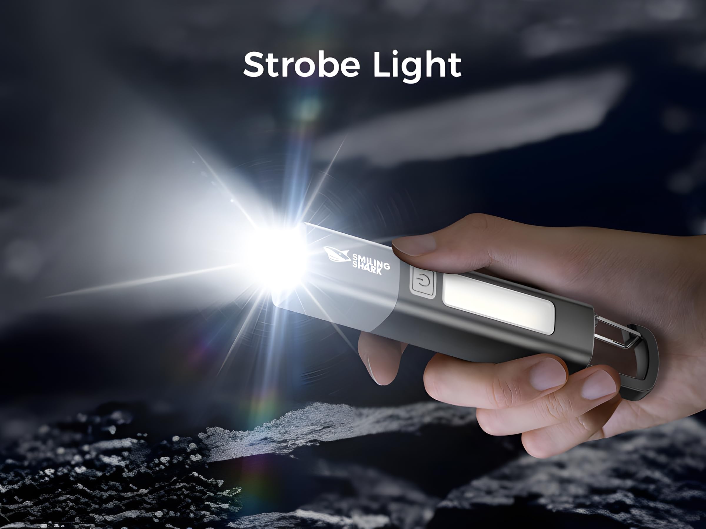Dubom 1200Mah Portable Torch Led Work Light, Cob Side G1 Flash Light, 3 Modes Zoomable Focus White Waterproof Powerful Super Bright Edc, Outdoor Emergency, Mini-Rechargeable, Camping Flashlight (2, Black)