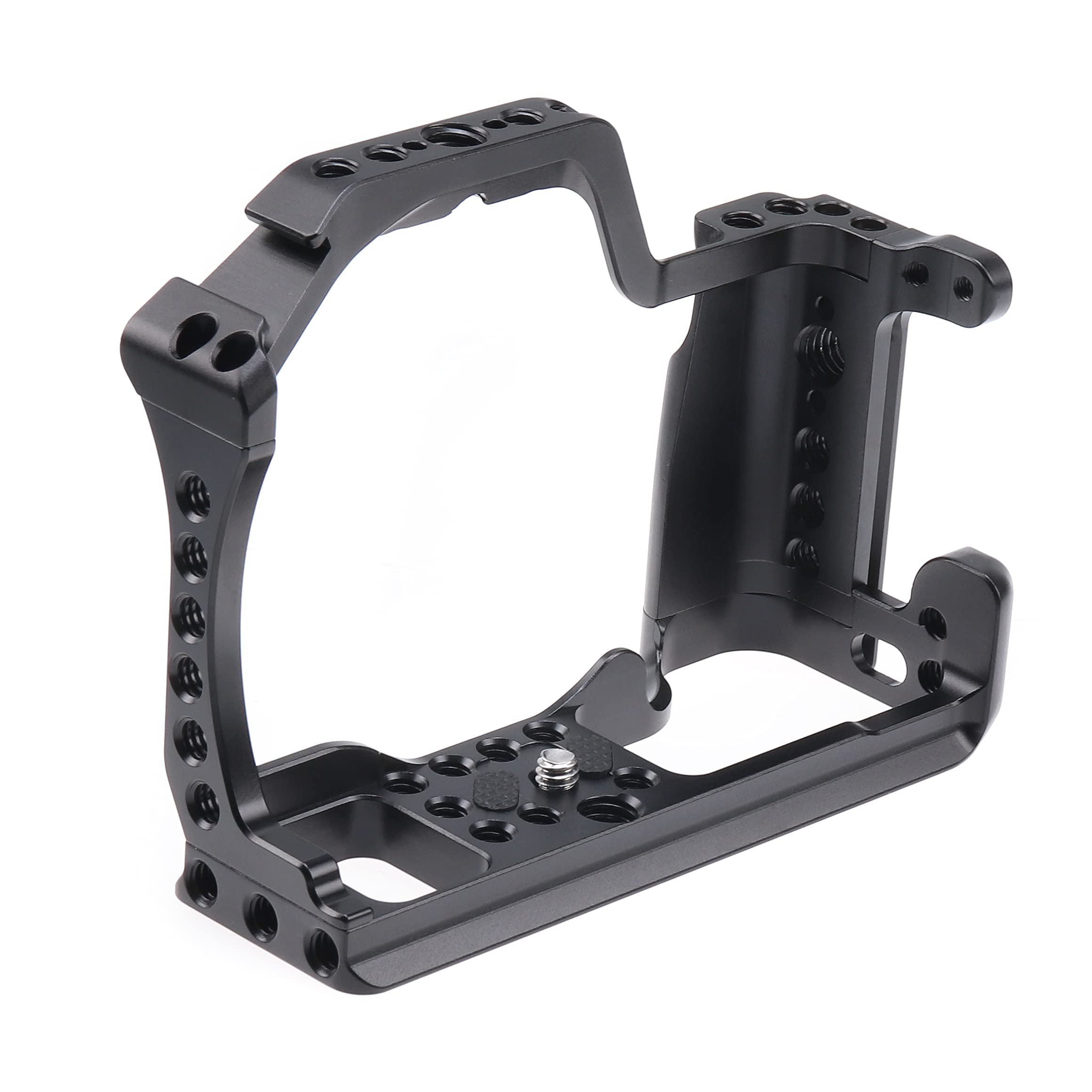 Fotga Alloy Aluminum Camera Cage Bracket Stabilizer With Integrated Grip For Canon Eosm M5 M50 M50Ii,Fits For Arca Swiss Clamp Ball Head