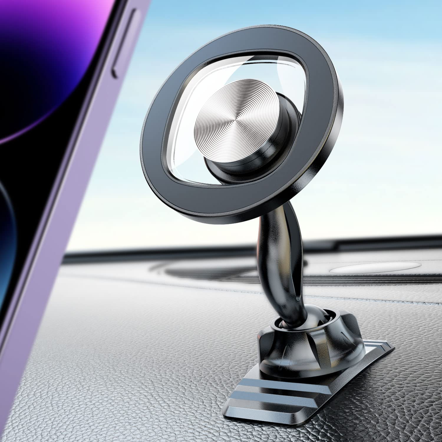 Esamcore Magnetic Phone Holder For Car, Iphone Magsafe Car Mount Strong Phone Magnet For Car Dashboard Cell Phone Holders For Your Car Fits Mag Safe Iphone 16/15/ 14/13 Pro Max Mini