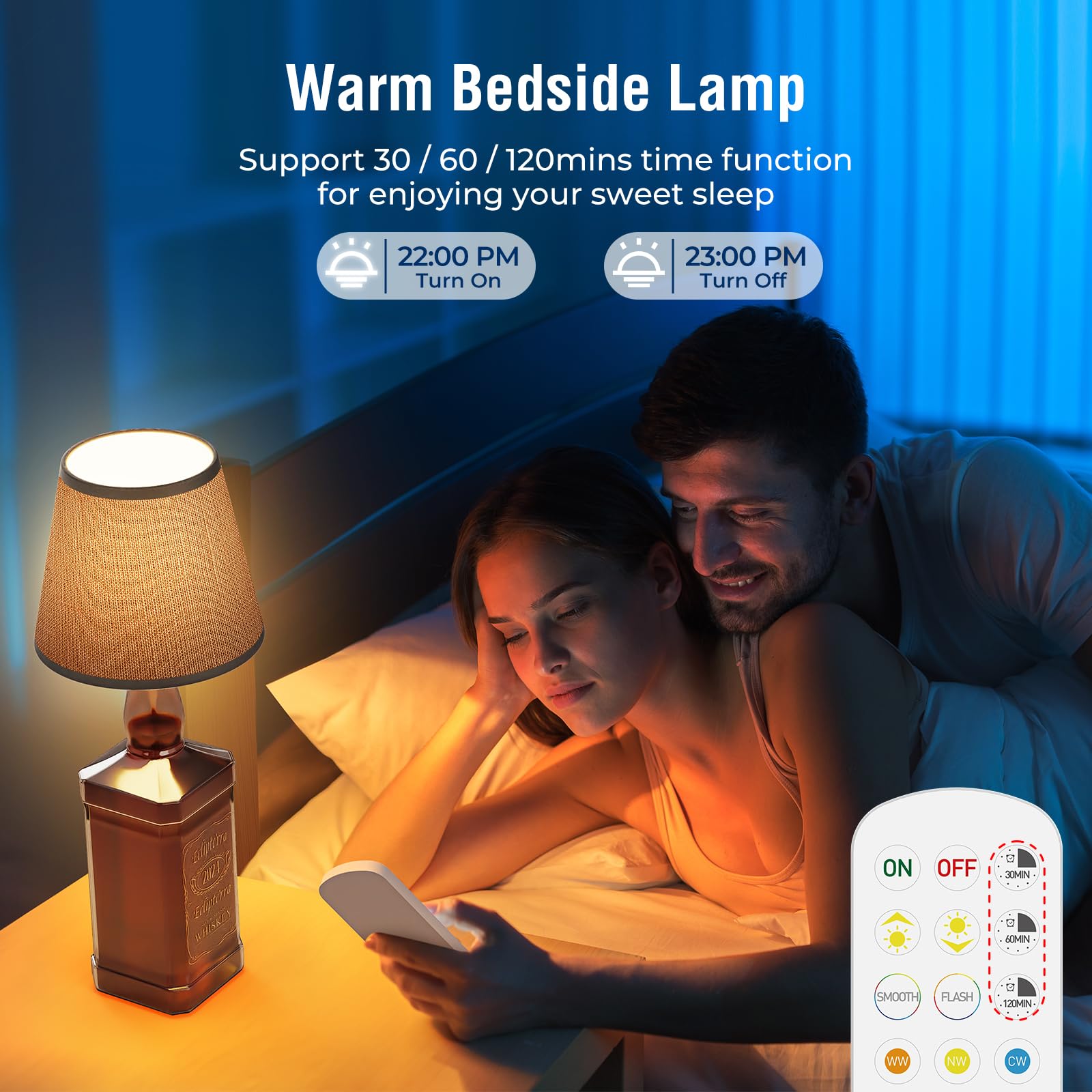 Eclipterra Cordless Led Bottle Lamp 5000Mah Battery Portable Wireless Table Lamp Wine Bottle Lamp For Indoor Outdoor Dining Bedroom With Remote (Black, 1 Pack)