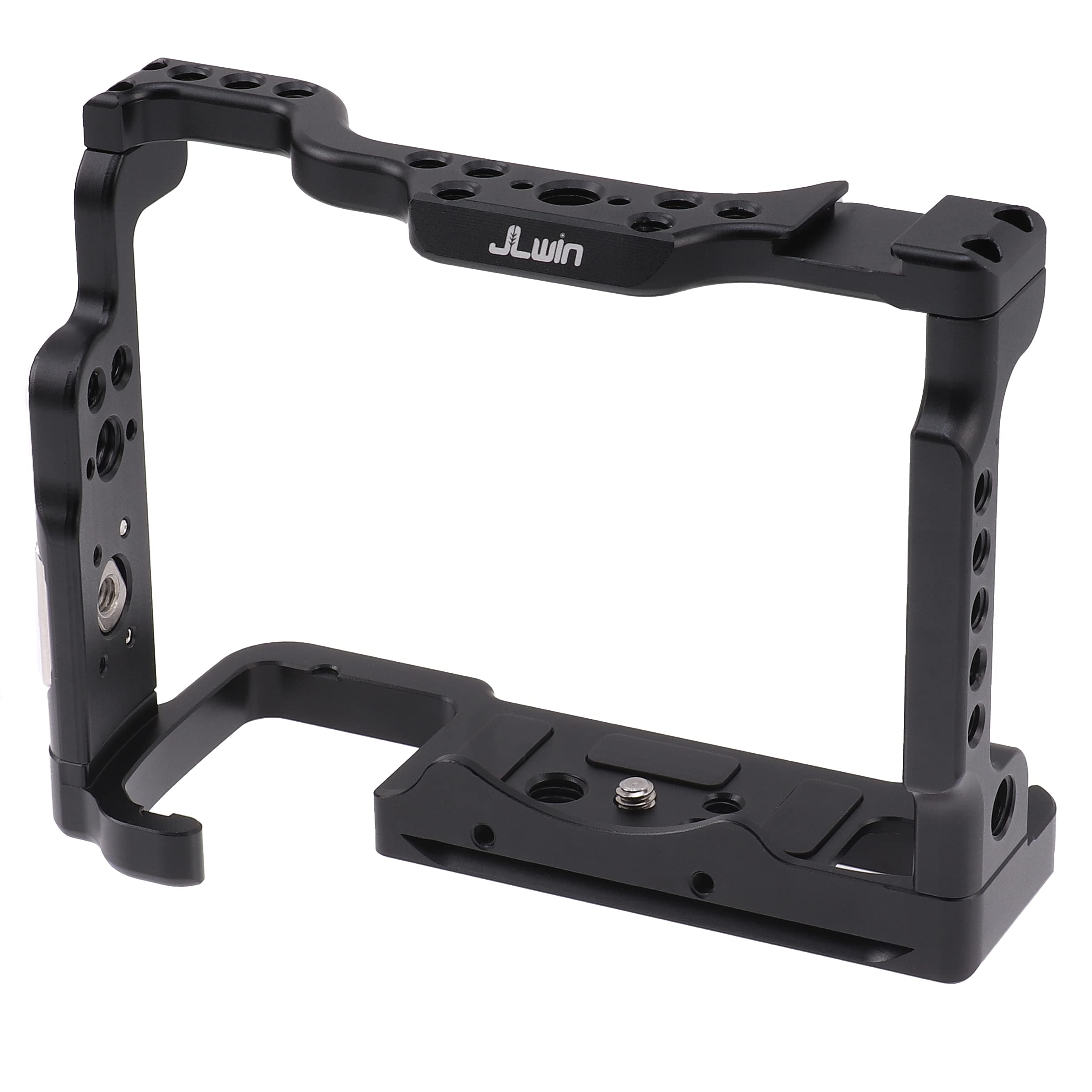 Focusfoto Camera Cage Video Filmmaking Stabilizer Rig Aluminium Alloy Extension Frame With Cold Shoe And 1/4" 3/8" Screw Mouting For Sony Alpha 7 Iv, Ilce-7M4, A7M4, A7 Mark Iv, Α7Iv Mirrorless Camera