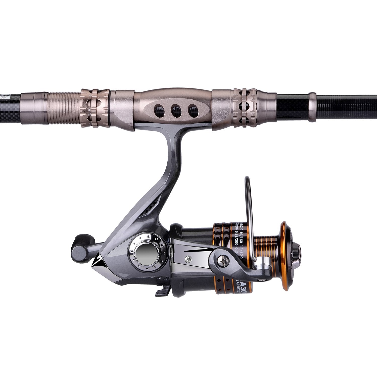 Plusinno Hongying Series Fishing Reels Spinning Freshwater Saltwater With 5.2:1 Gear Ratio Metal Body Left/Right Interchangeable Collapsible Handle Spinning Fishing Reel