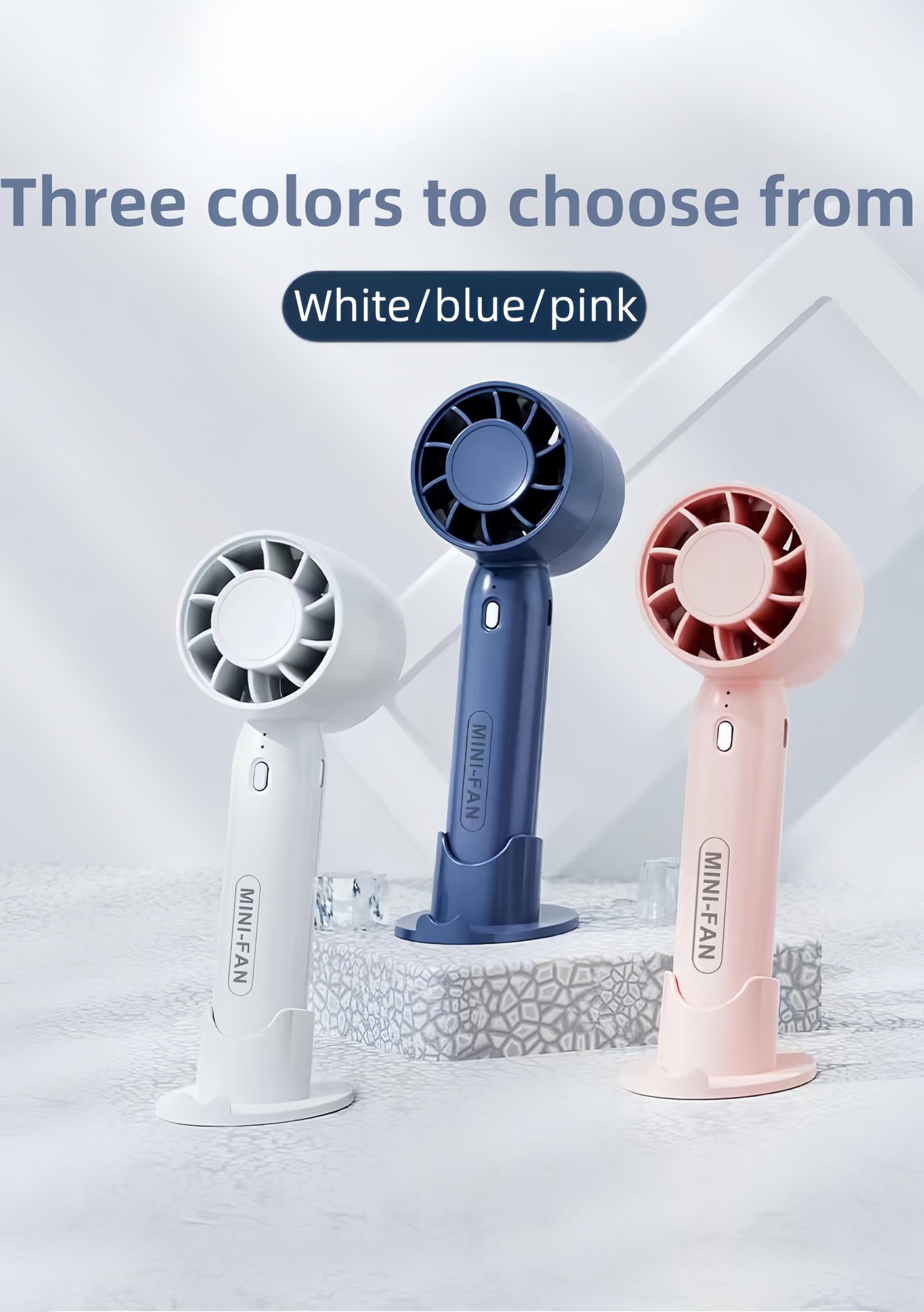 Chiyang Portable Mini Fan, Handheld Usb Electric Fan-Three Gears Wind Quiet & Powerful