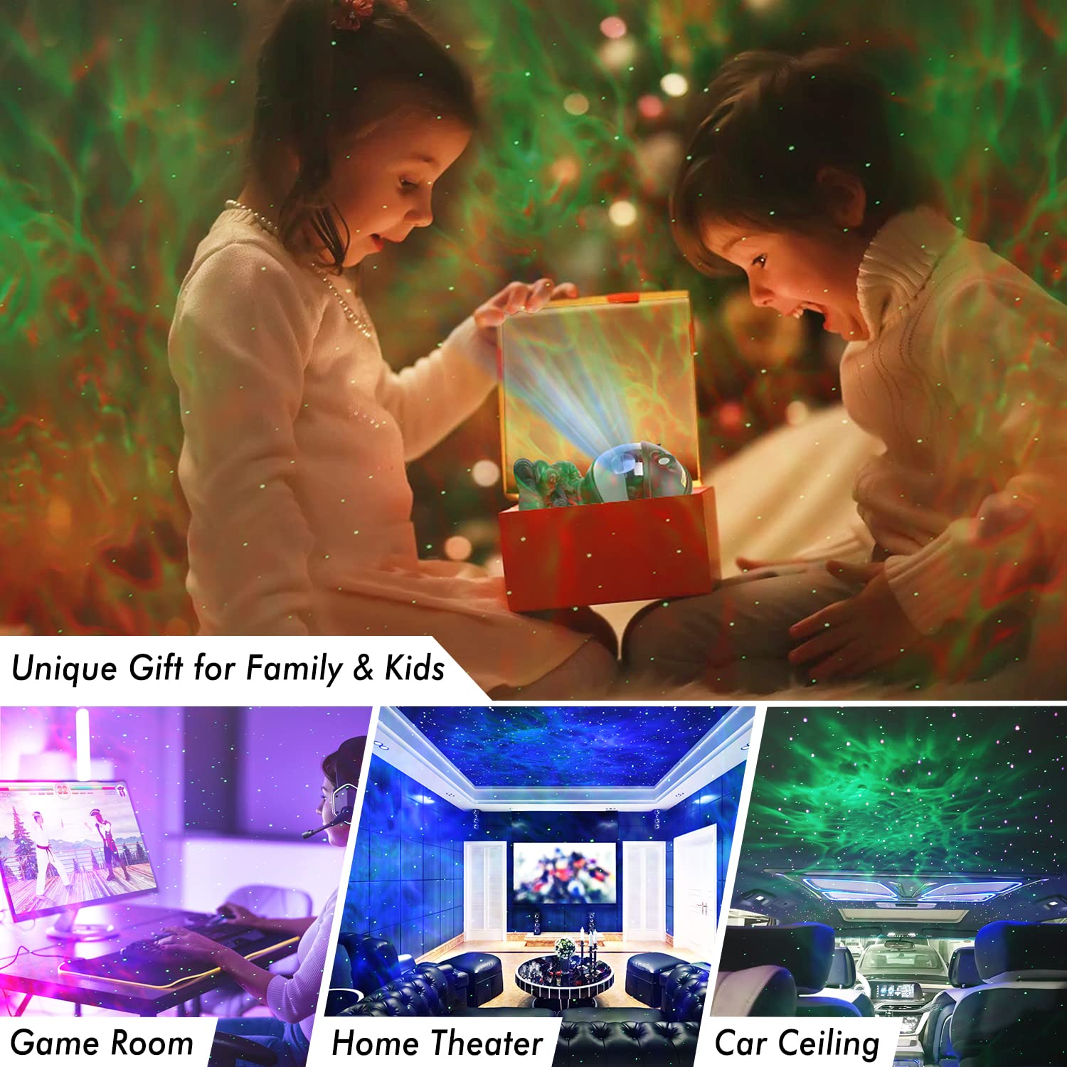 Shjqjjlbcq Galaxy Projector, Astronaut Star Projector, Kids Night Light For Bedroom, Adult Playroom,Ceiling, Room Decoration