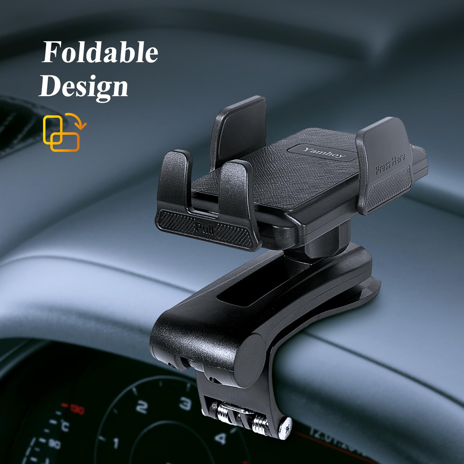 Yamhoy Car Phone Holder Mount Dashboard And Air Vent Cell Phone Car Mount 360 Degree Rotation Multifunctional Design Hands  Fit For All Smartphones